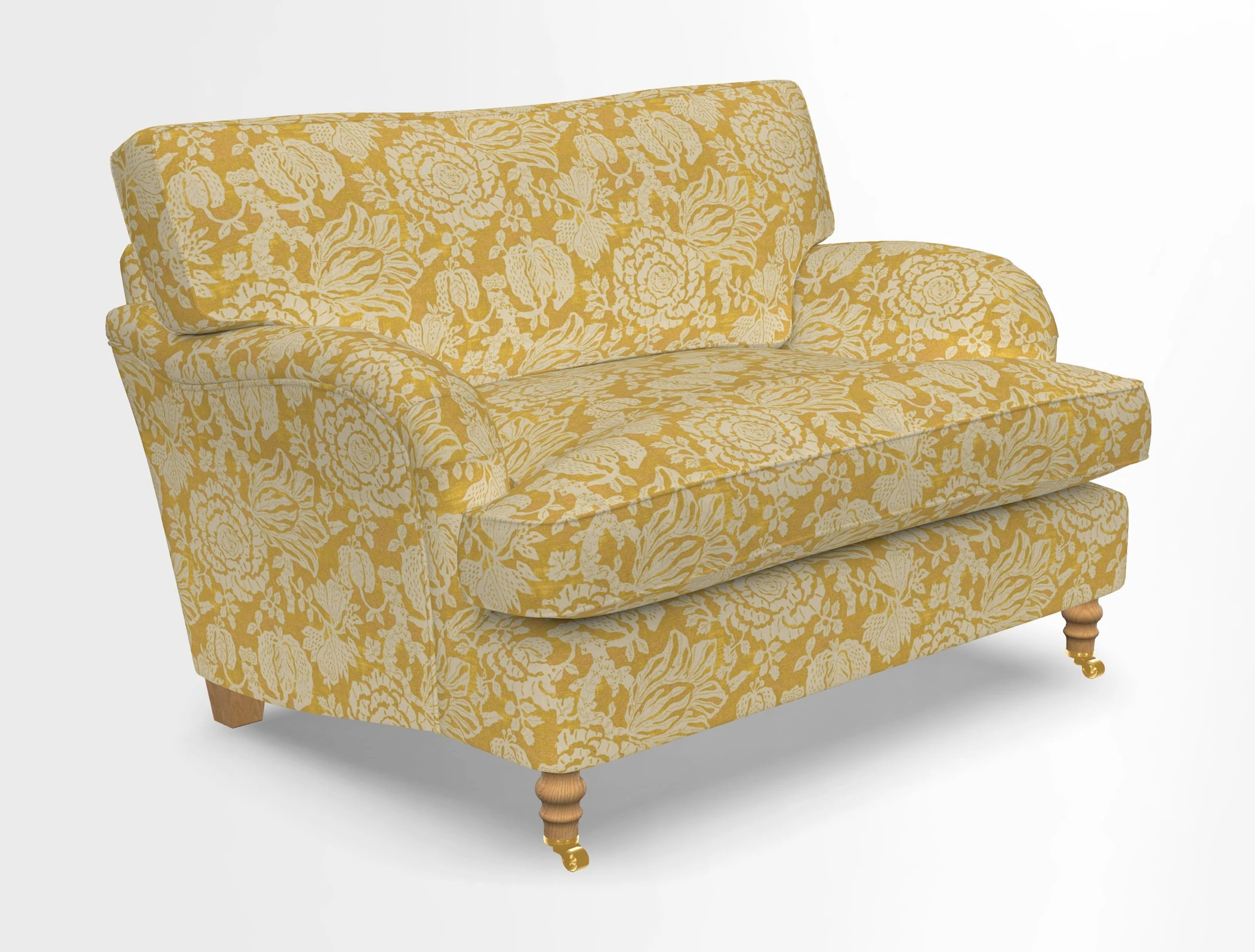 Alwinton snuggler in Lumino Velvet Wine