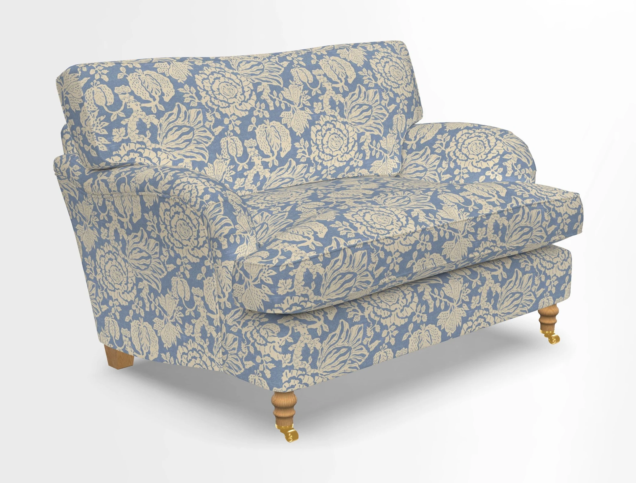 Alwinton snuggler in Lumino Velvet Wine