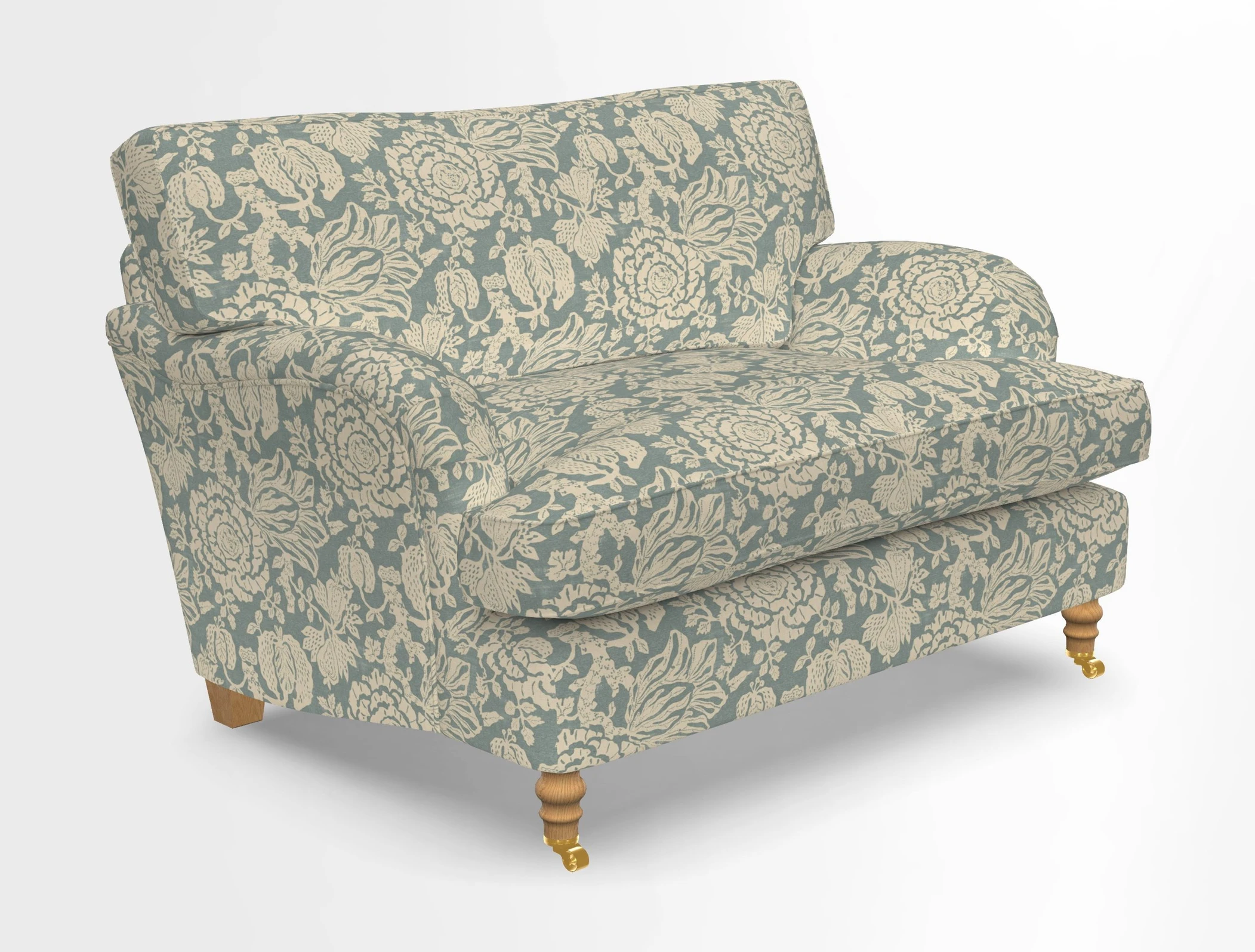 Alwinton snuggler in Lumino Velvet Wine