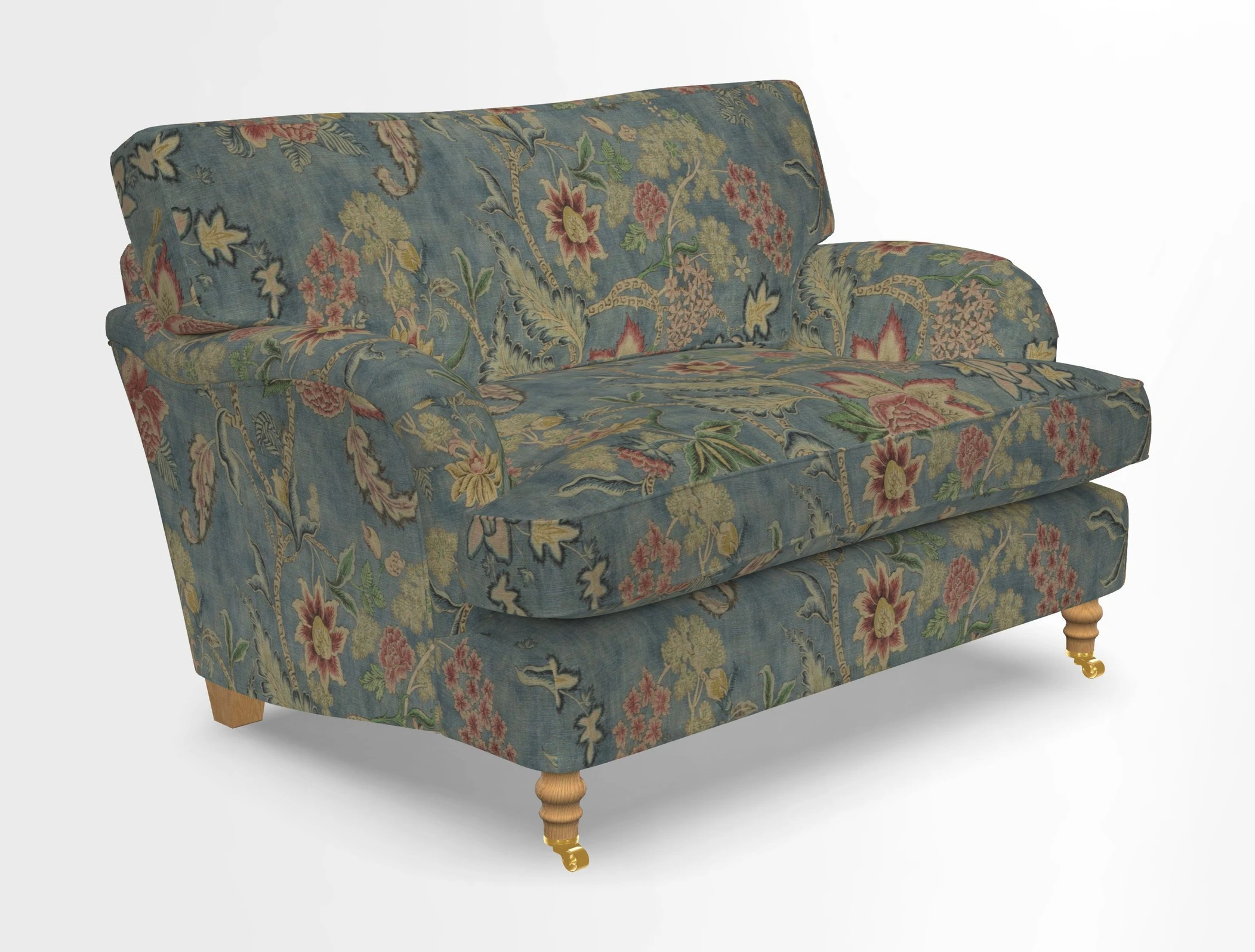 Alwinton snuggler in Lumino Velvet Wine
