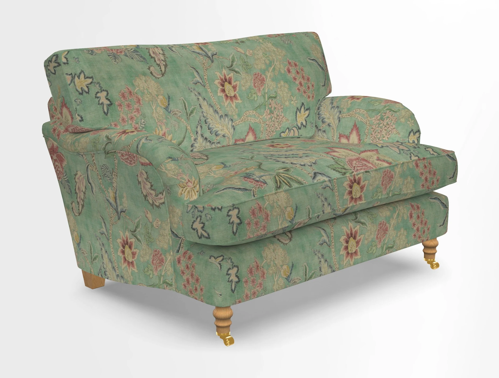 Alwinton snuggler in Lumino Velvet Wine