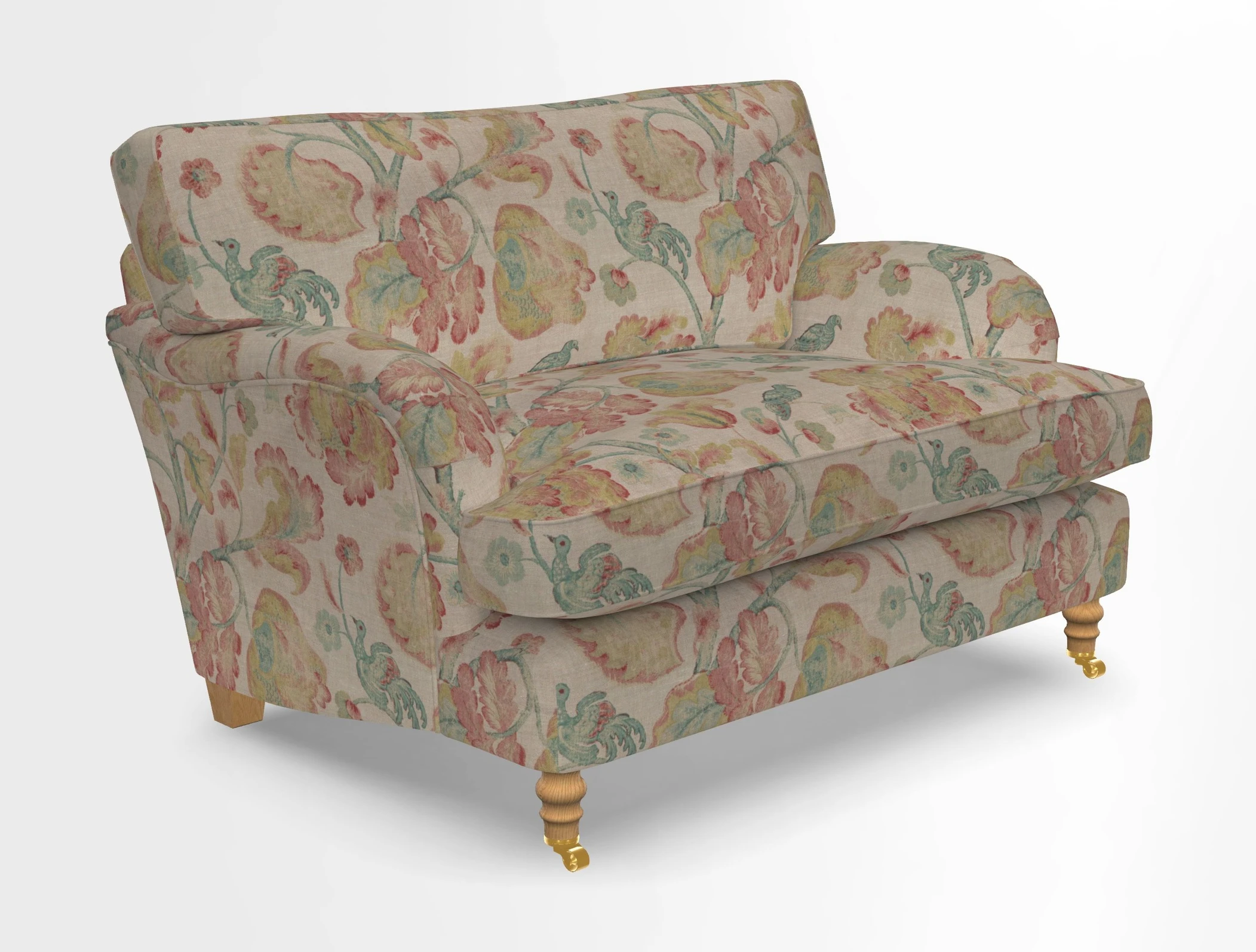 Alwinton snuggler in Lumino Velvet Wine