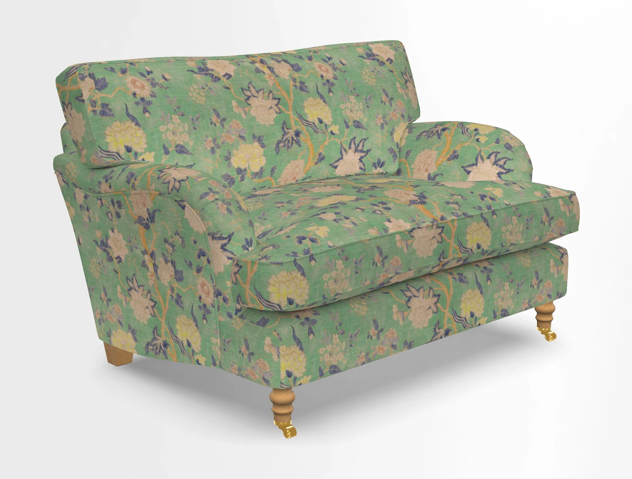 Alwinton snuggler in Lumino Velvet Wine