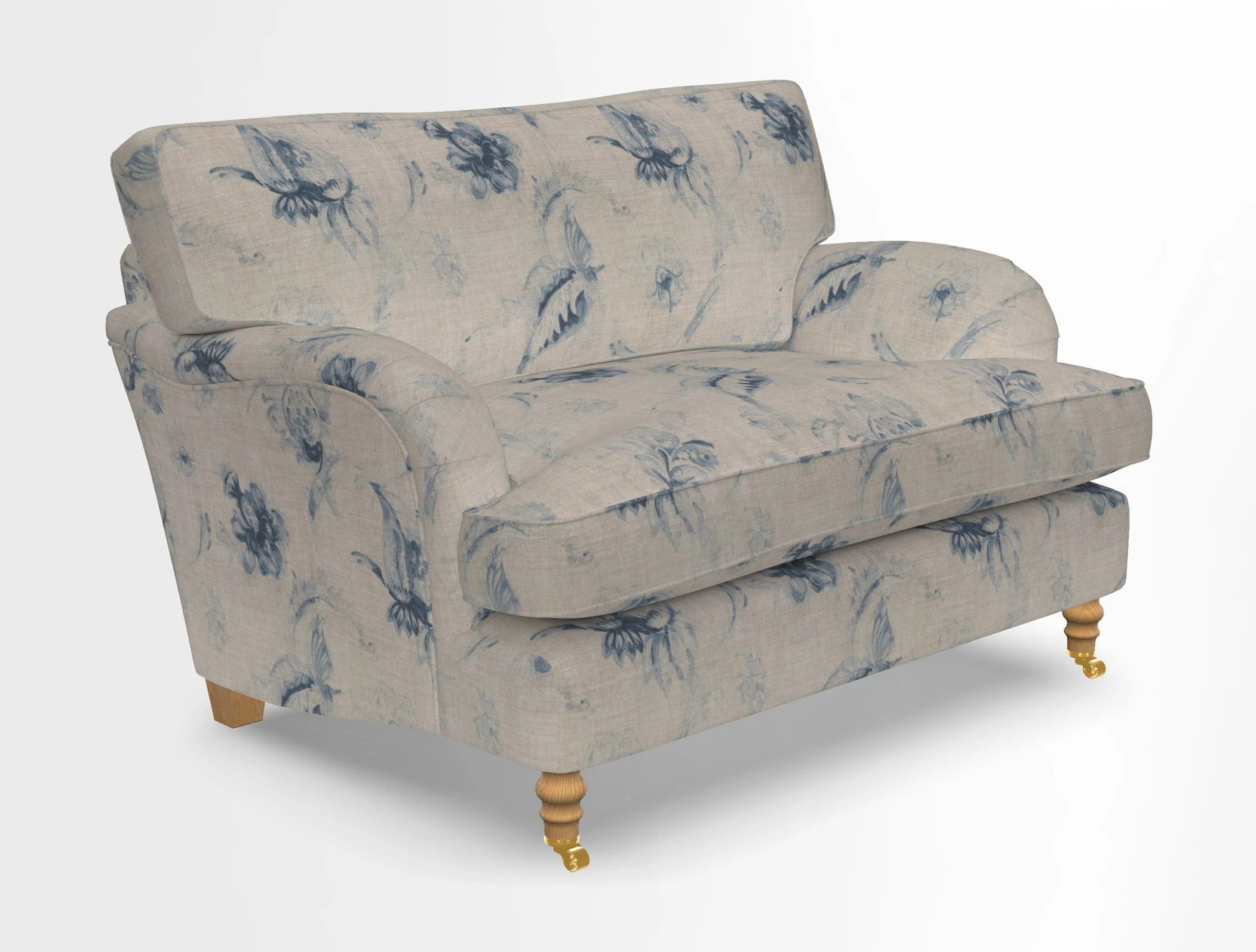 Alwinton snuggler in Lumino Velvet Wine