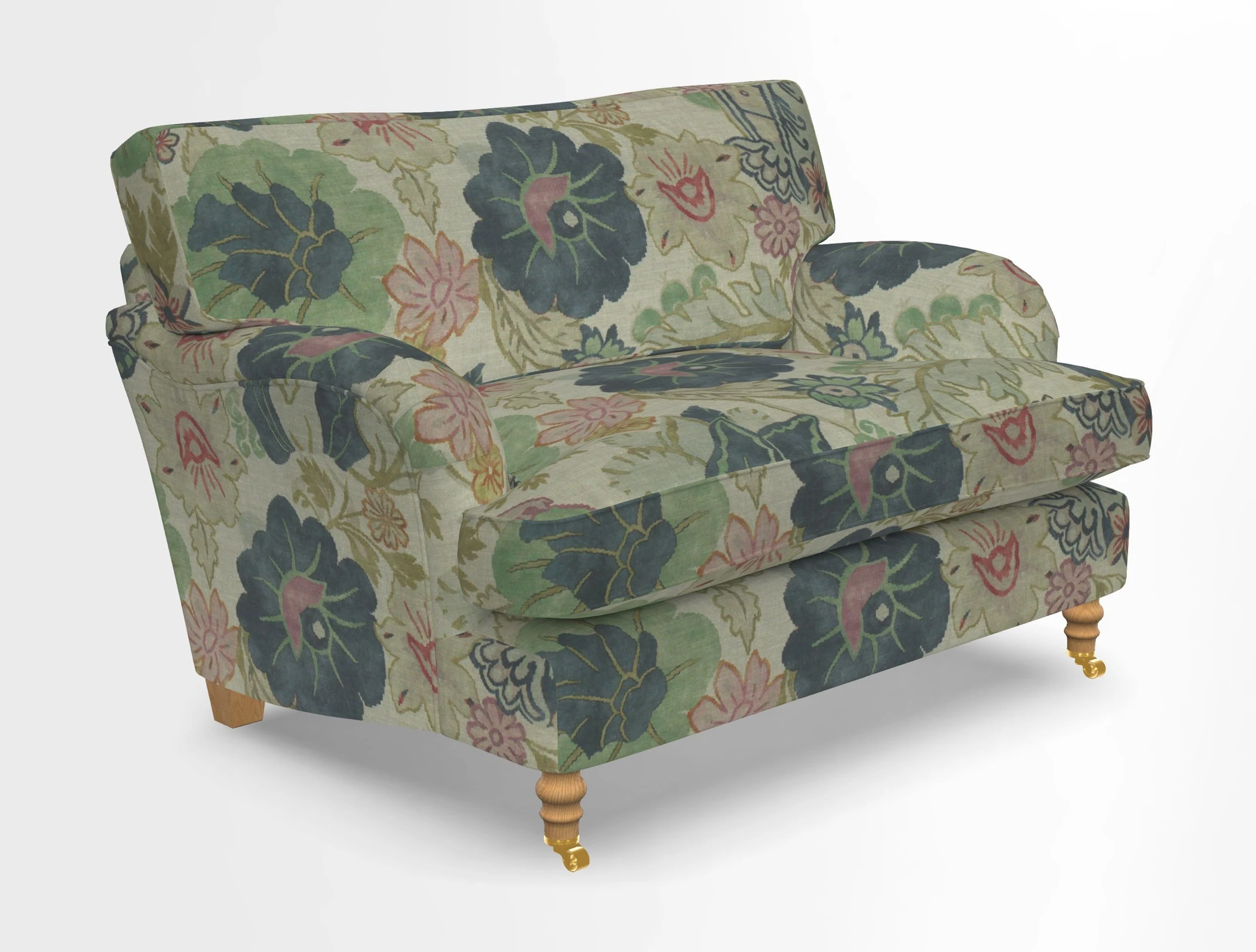 Alwinton snuggler in Lumino Velvet Wine