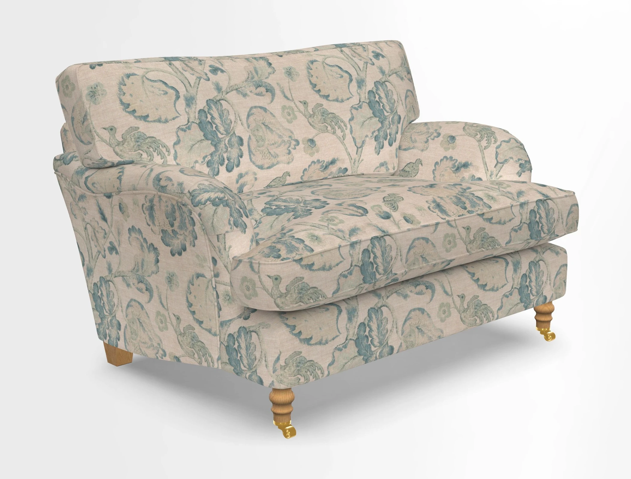 Alwinton snuggler in Lumino Velvet Wine