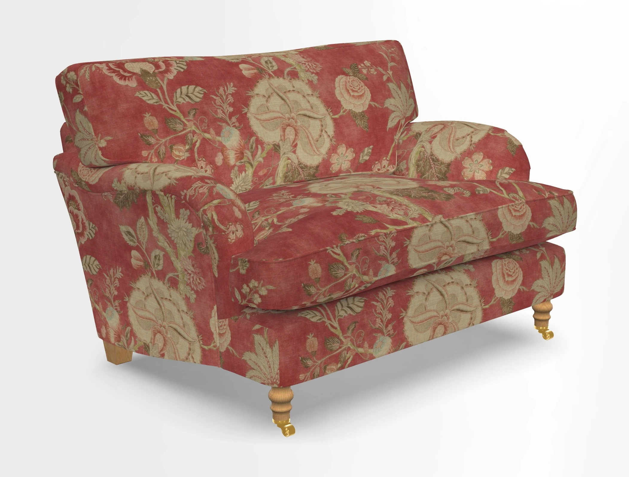 Alwinton snuggler in Lumino Velvet Wine