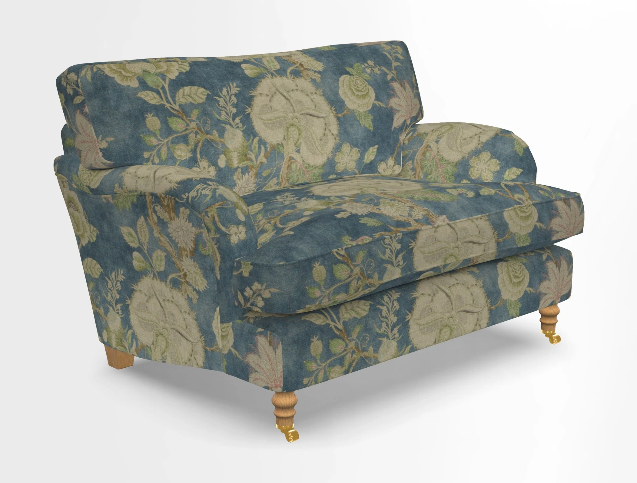 Alwinton snuggler in Lumino Velvet Wine