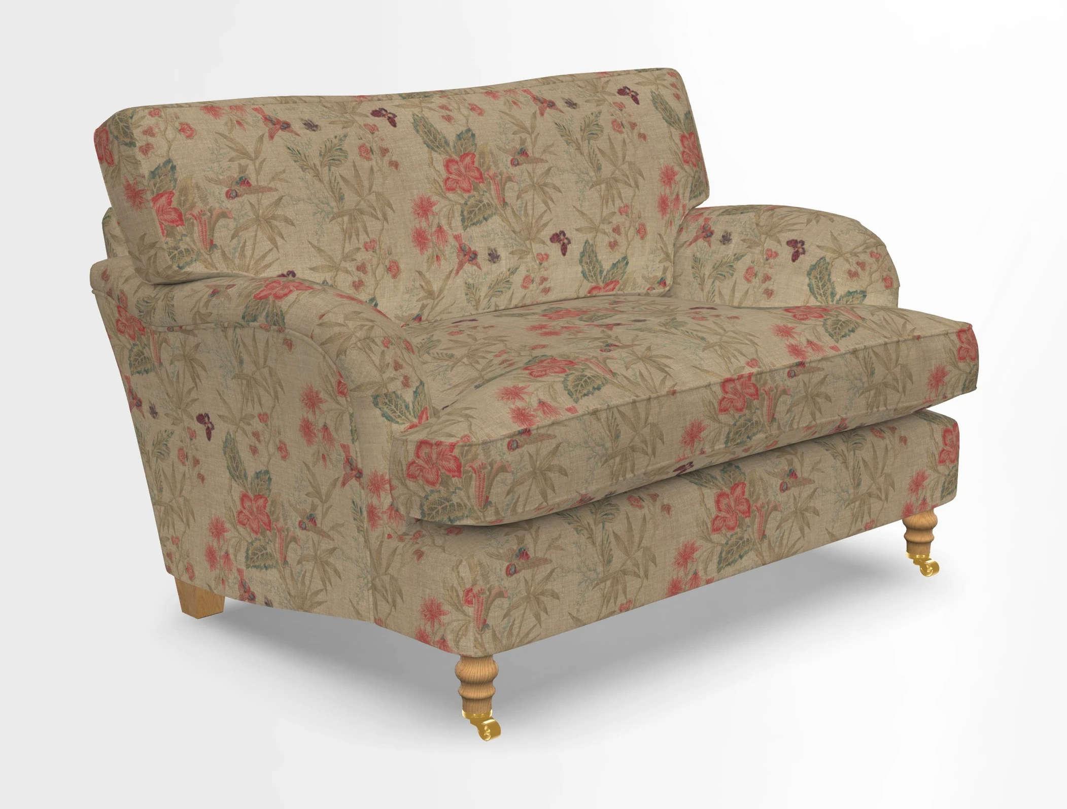 Alwinton snuggler in Lumino Velvet Wine