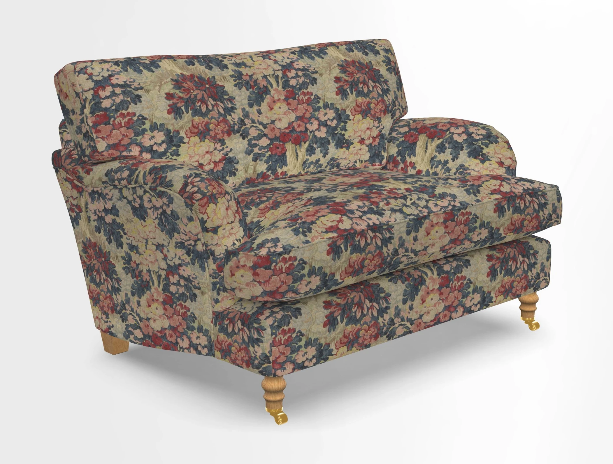 Alwinton snuggler in Lumino Velvet Wine