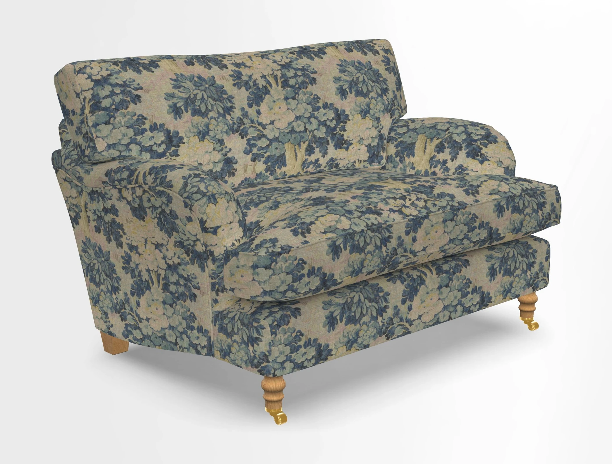 Alwinton snuggler in Lumino Velvet Wine