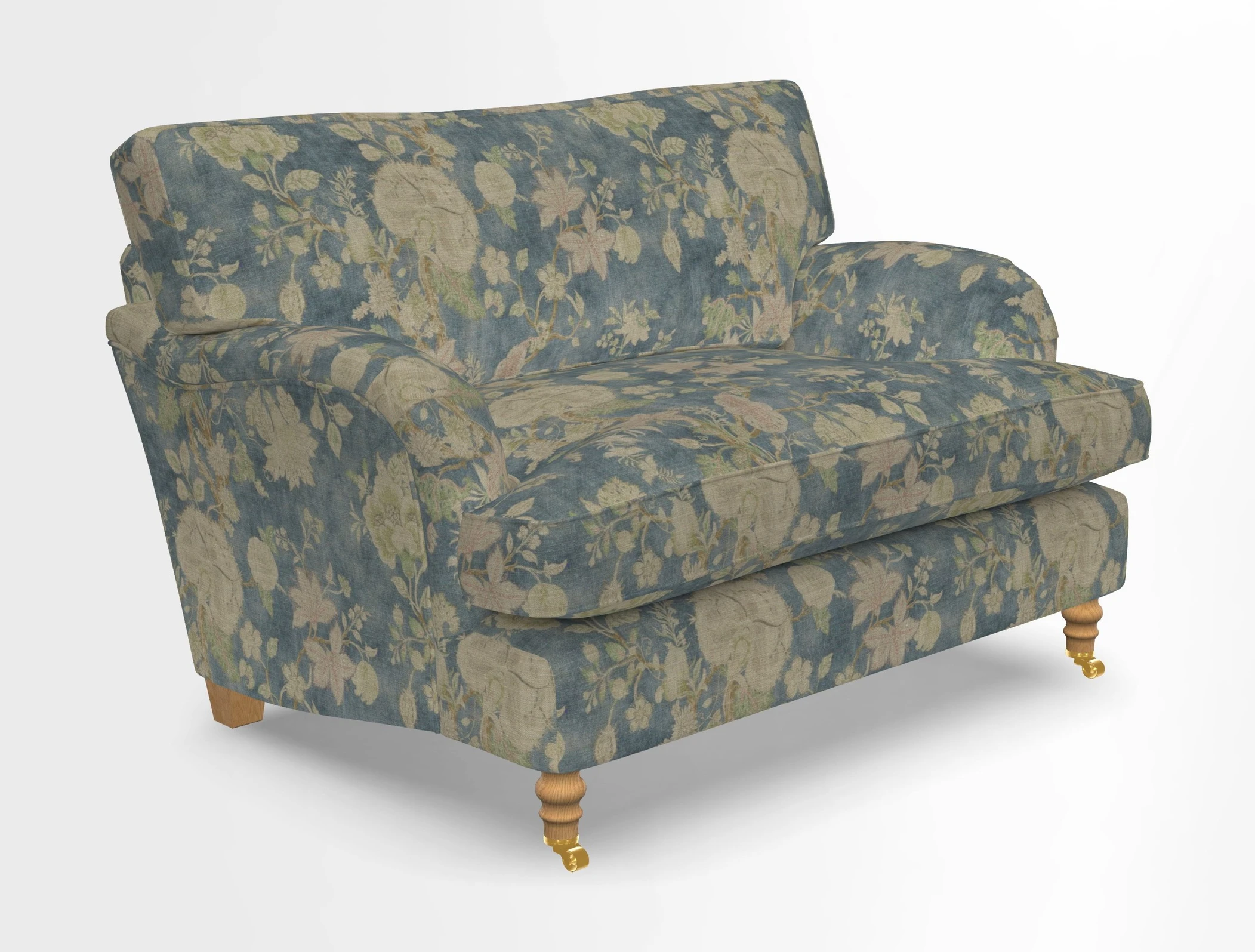 Alwinton snuggler in Lumino Velvet Wine