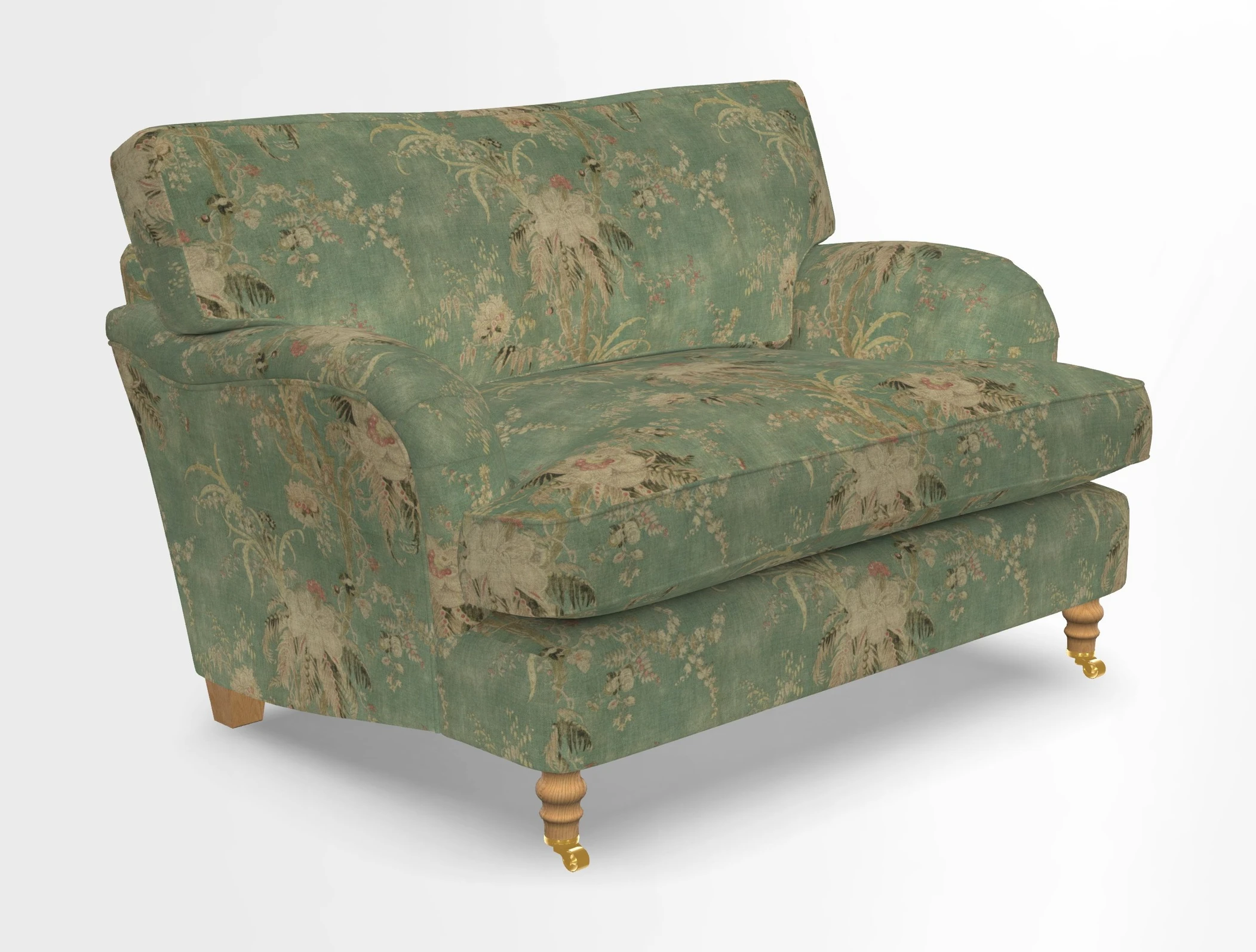 Alwinton snuggler in Lumino Velvet Wine