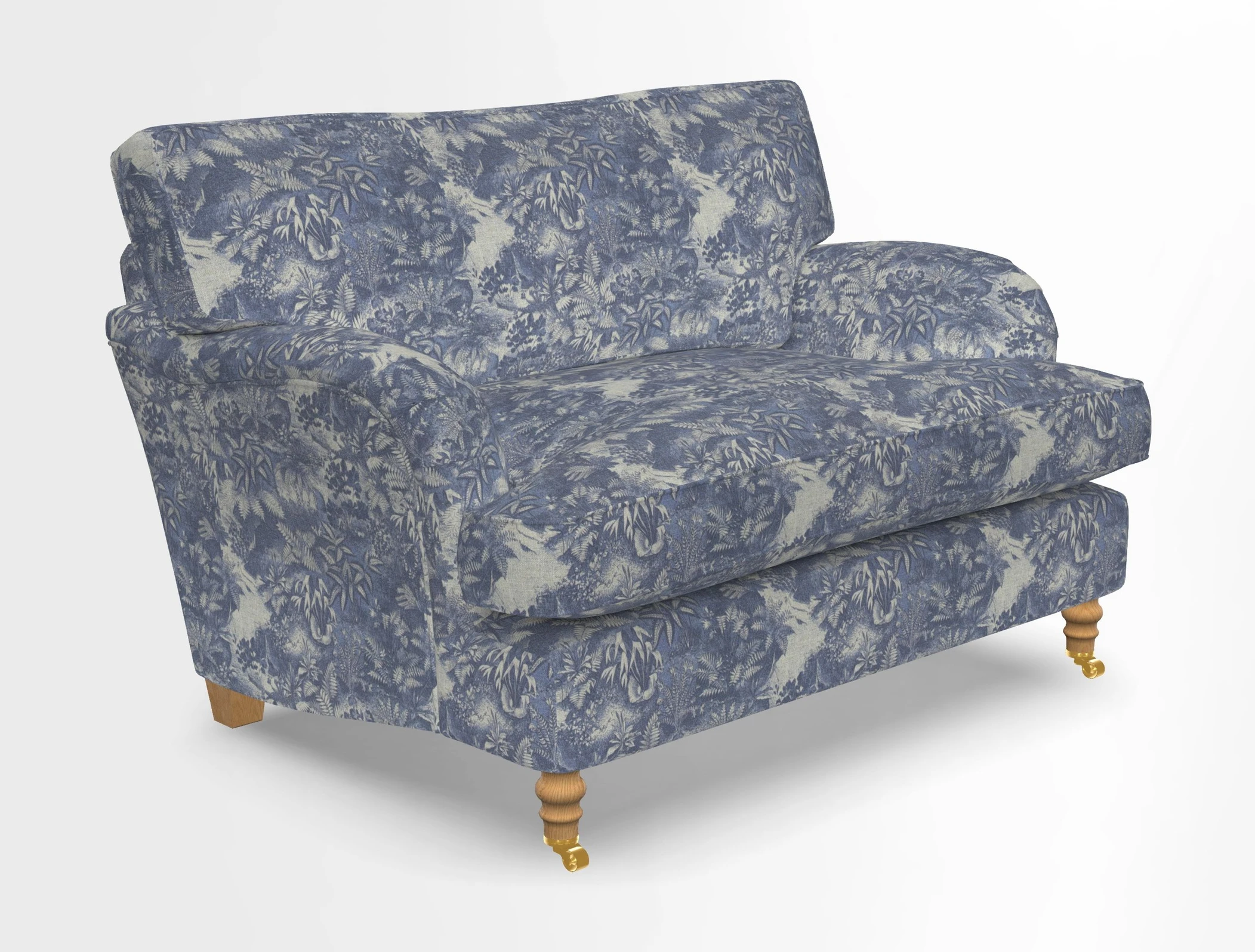 Alwinton snuggler in Lumino Velvet Wine
