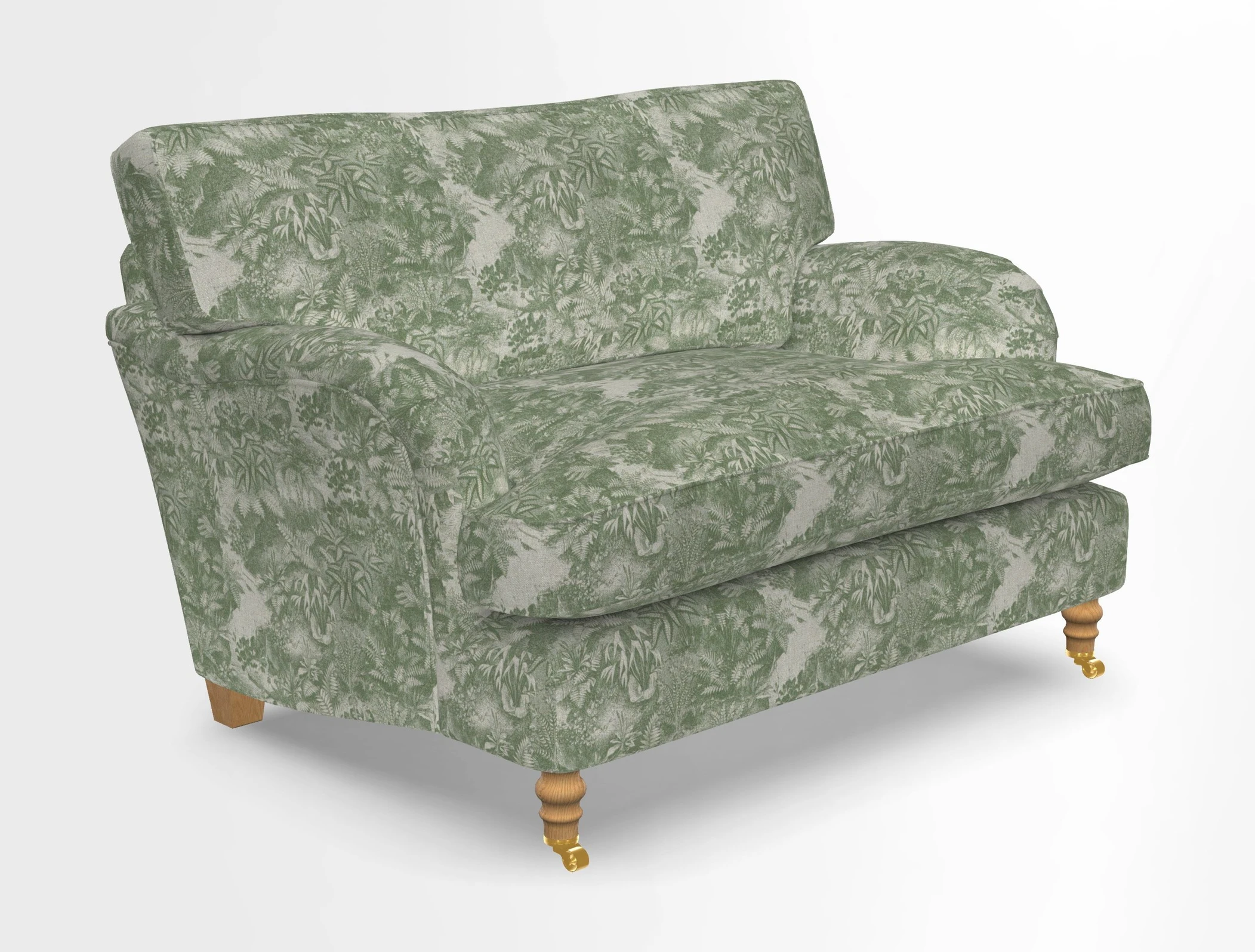 Alwinton snuggler in Lumino Velvet Wine