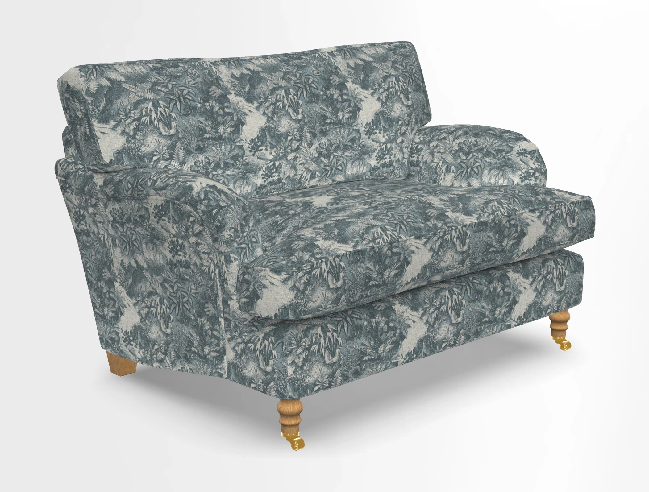 Alwinton snuggler in Lumino Velvet Wine