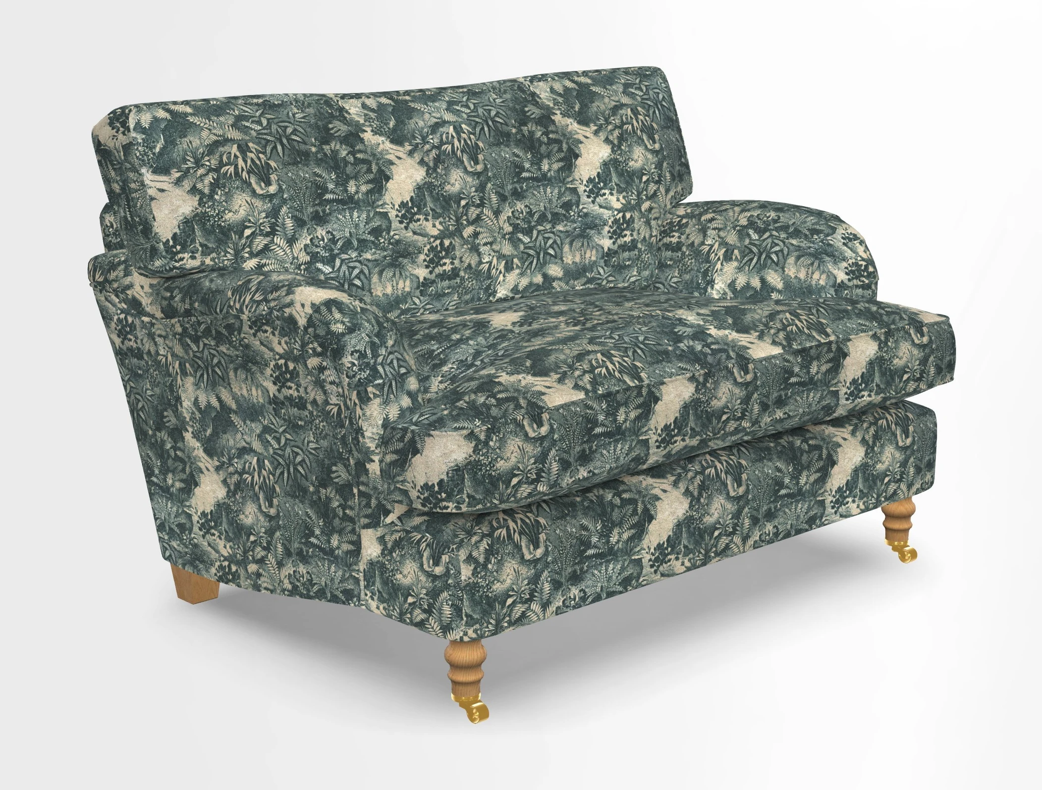 Alwinton snuggler in Lumino Velvet Wine