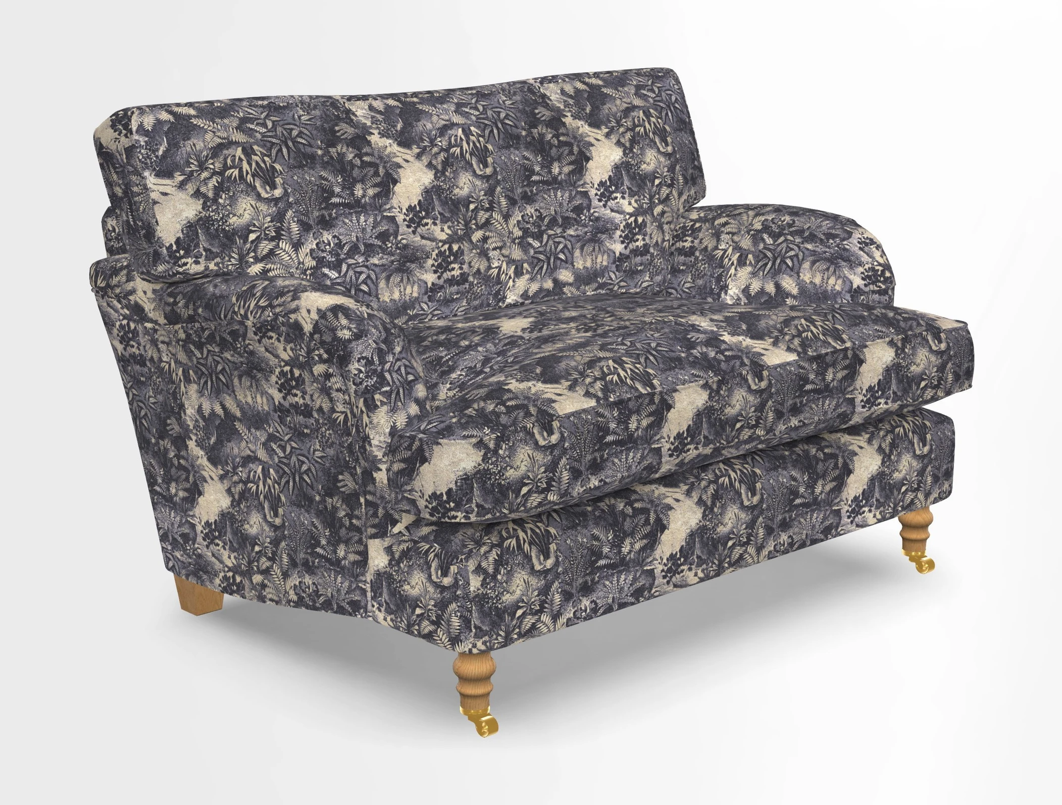 Alwinton snuggler in Lumino Velvet Wine