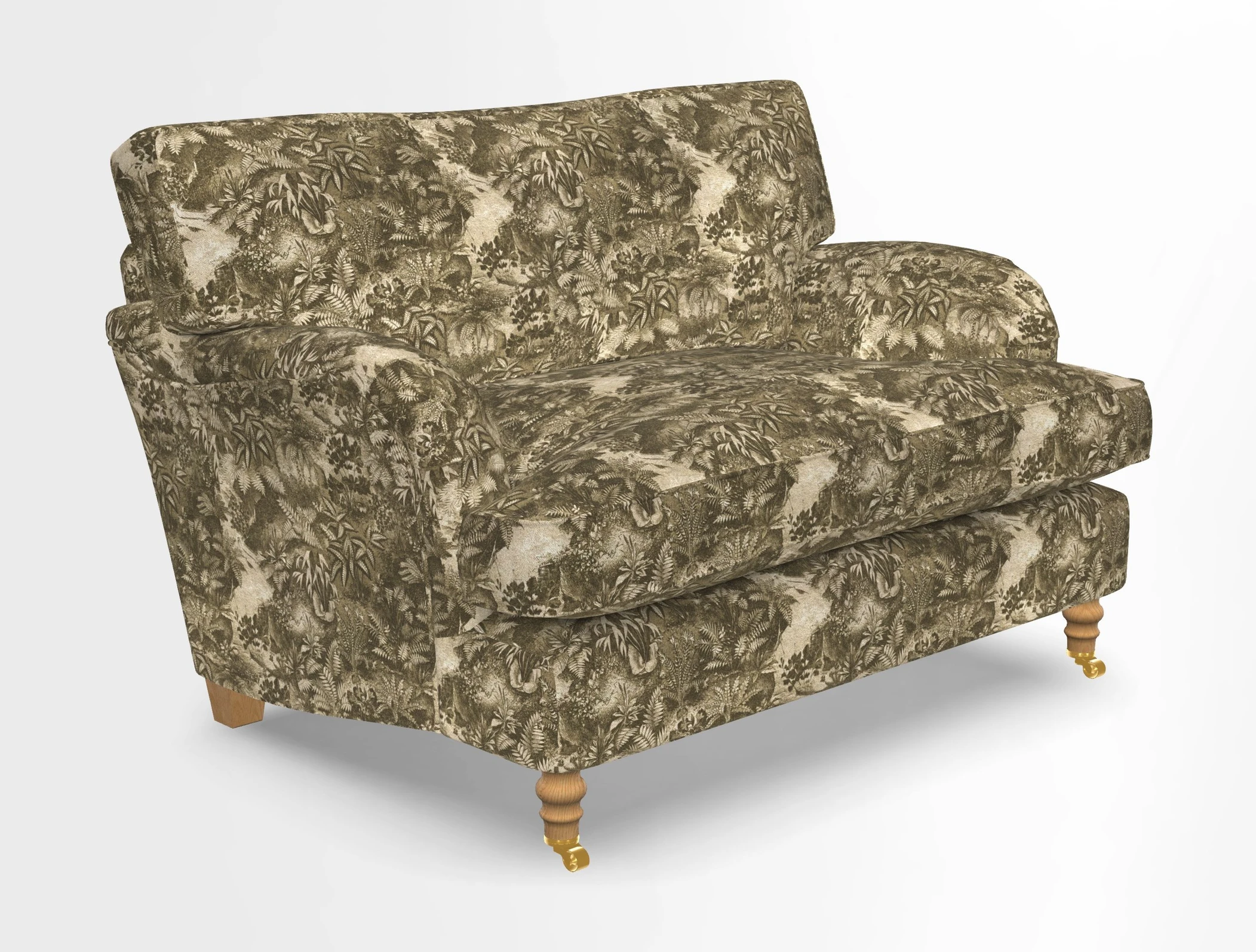 Alwinton snuggler in Lumino Velvet Wine