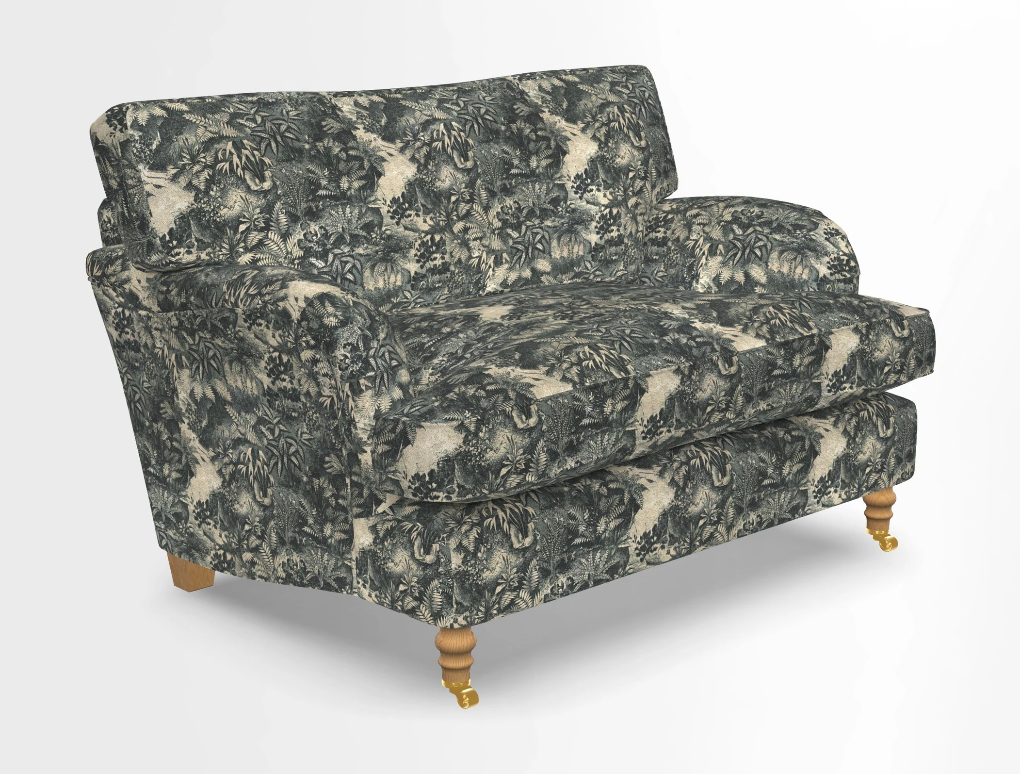 Alwinton snuggler in Lumino Velvet Wine