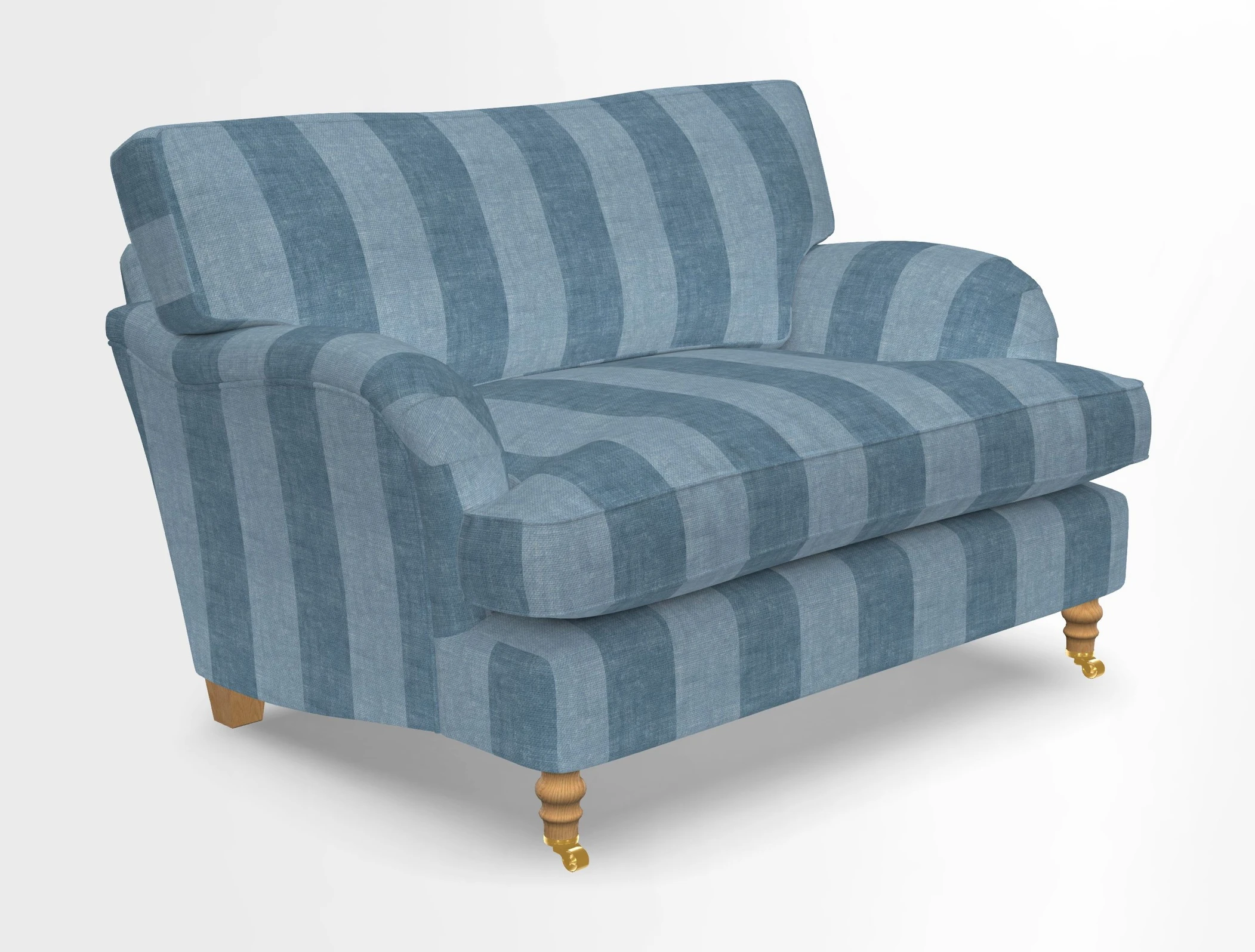 Alwinton snuggler in Lumino Velvet Wine