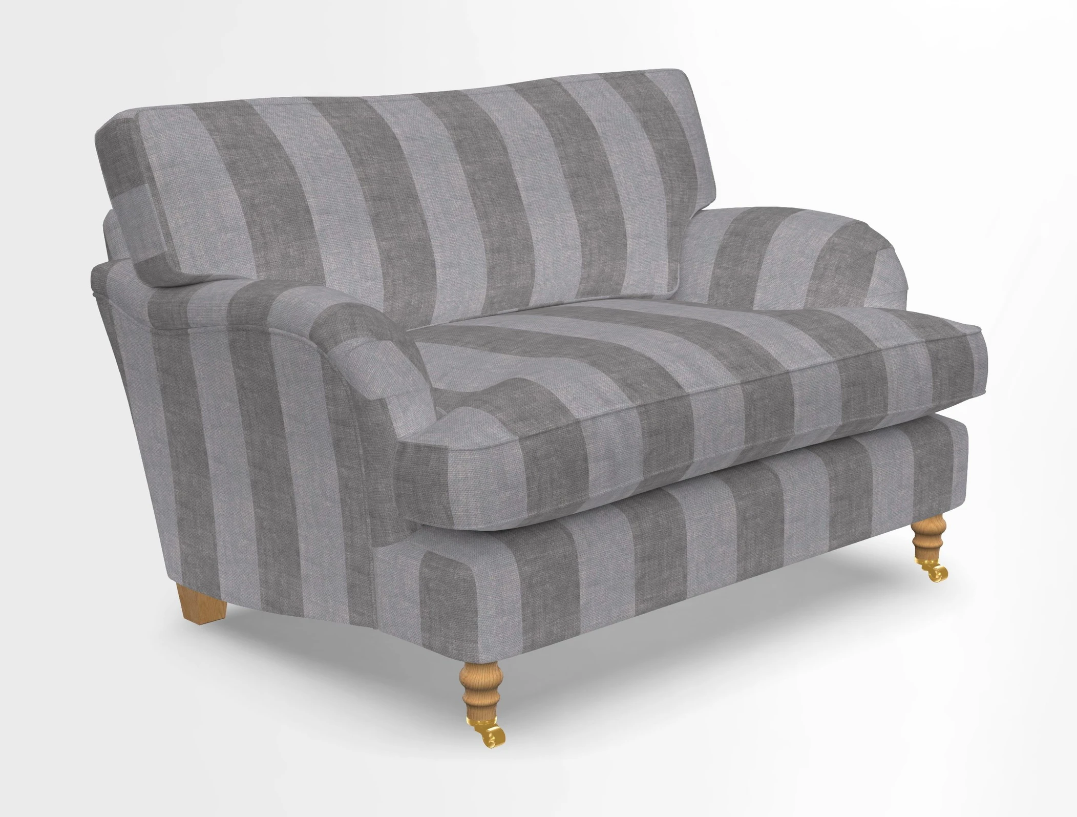 Alwinton snuggler in Lumino Velvet Wine