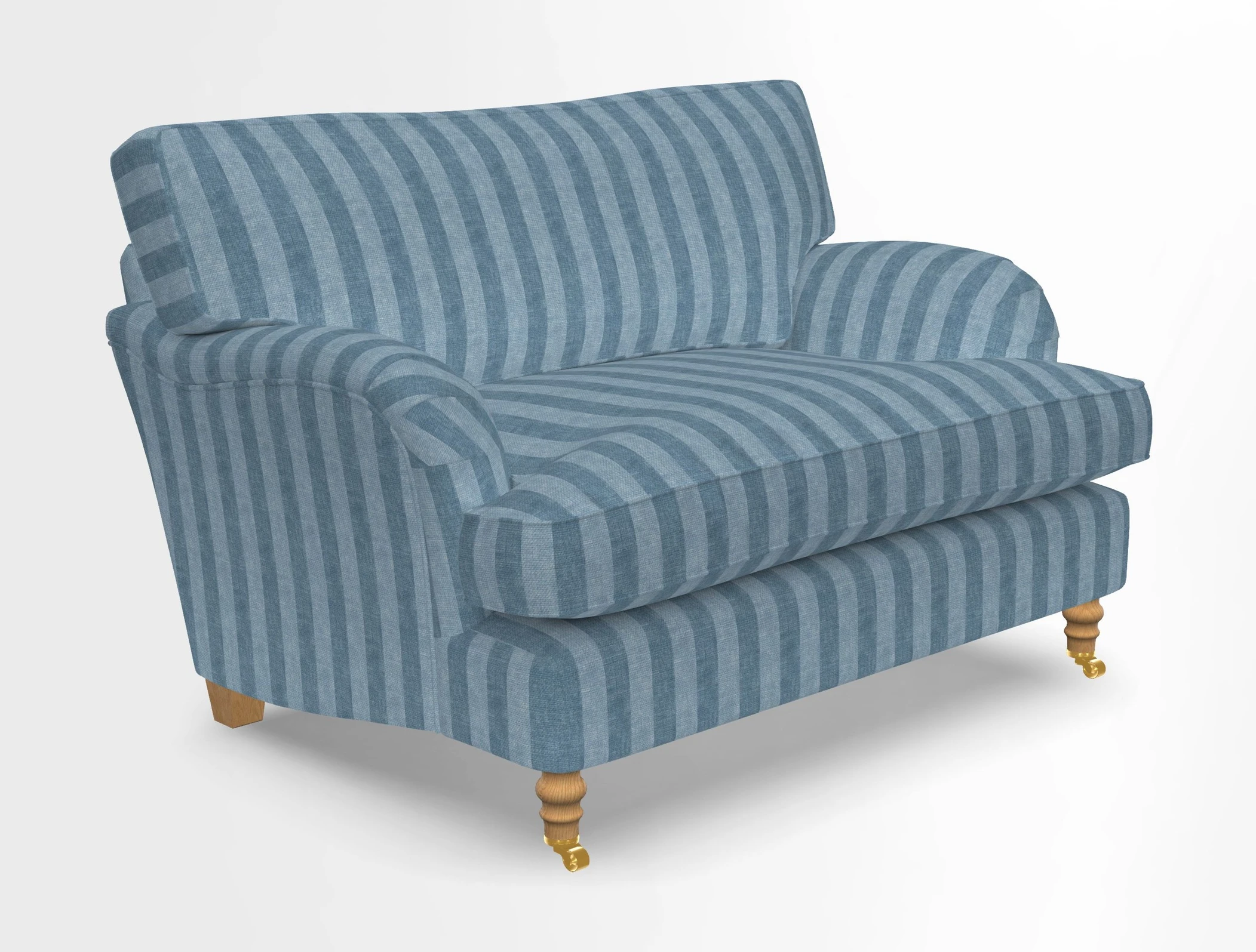 Alwinton snuggler in Lumino Velvet Wine