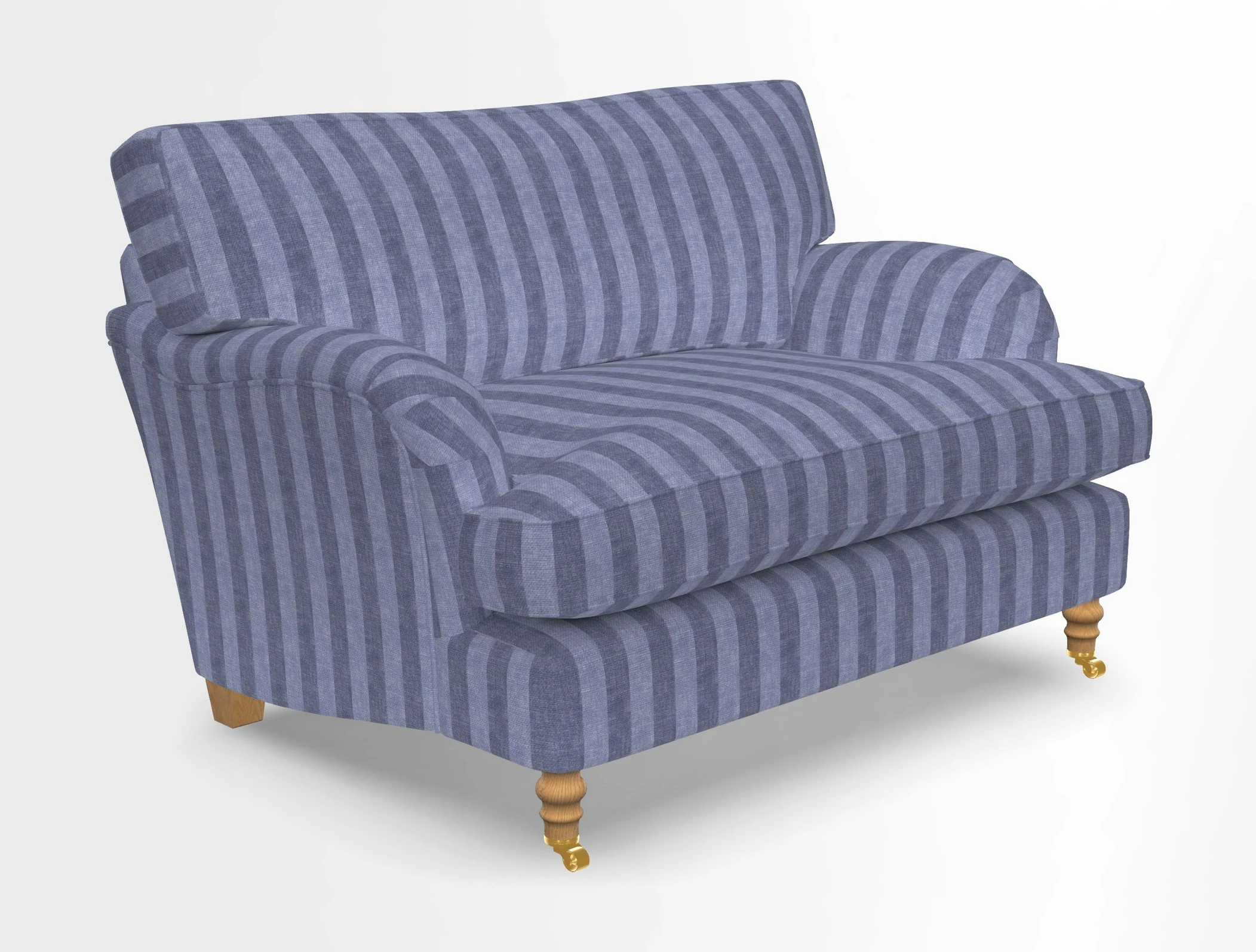 Alwinton snuggler in Lumino Velvet Wine