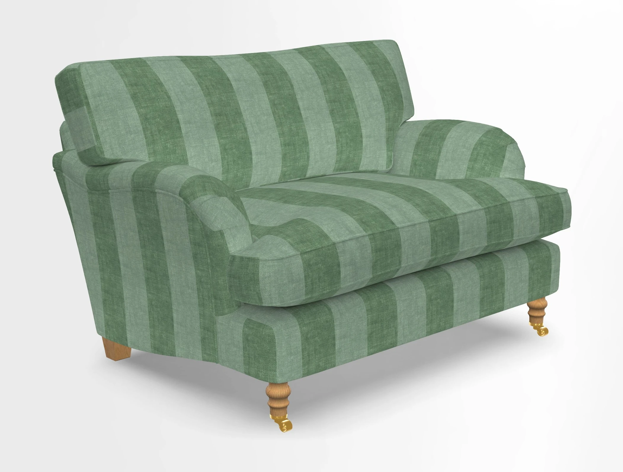 Alwinton snuggler in Lumino Velvet Wine
