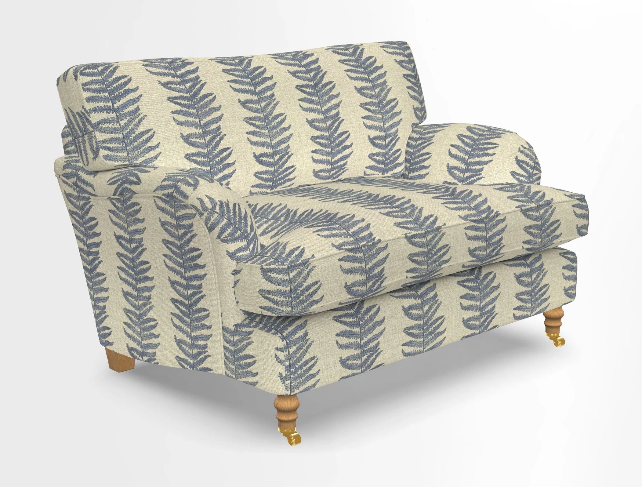 Alwinton snuggler in Lumino Velvet Wine