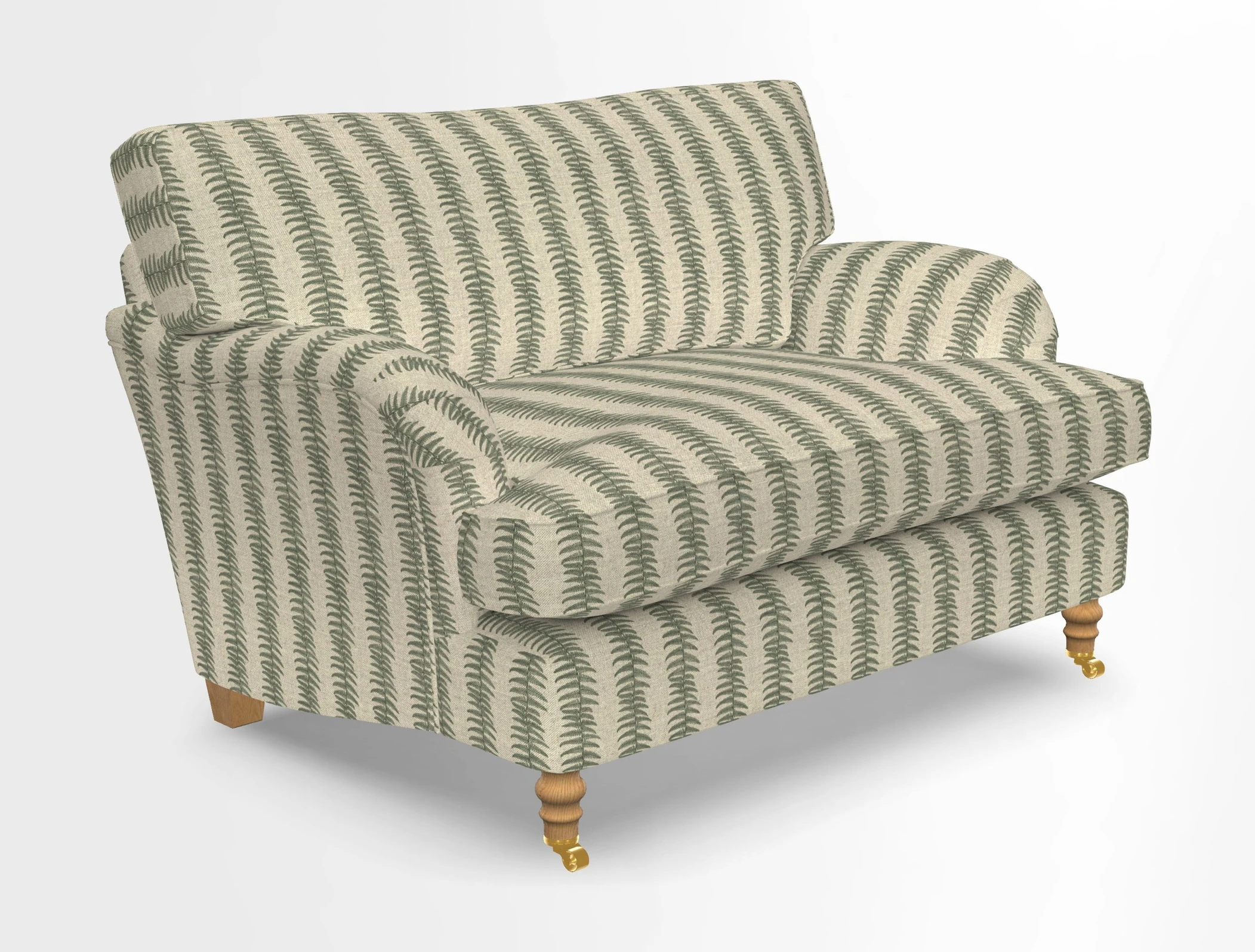Alwinton snuggler in Lumino Velvet Wine