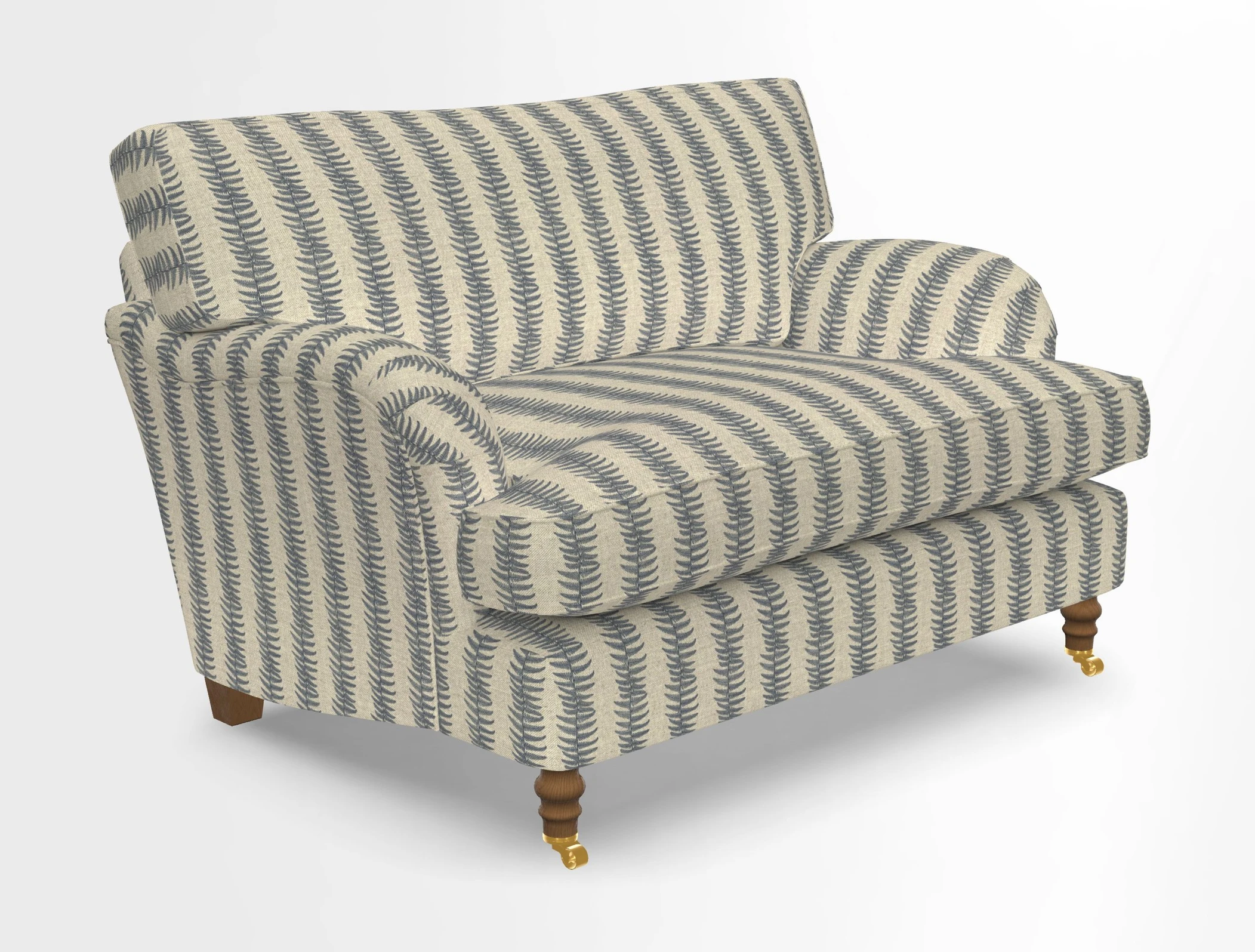 Alwinton snuggler in Lumino Velvet Wine