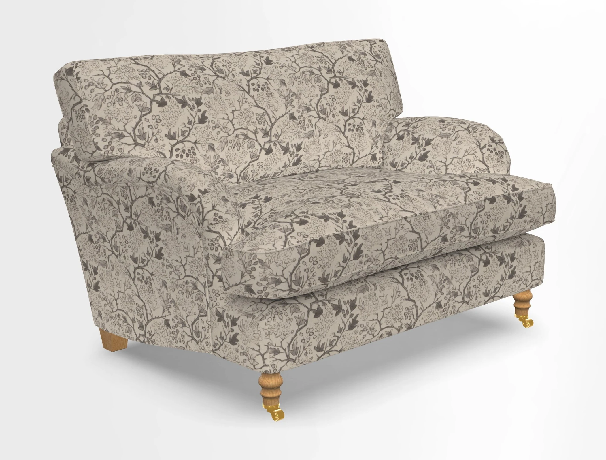 Alwinton snuggler in Lumino Velvet Wine