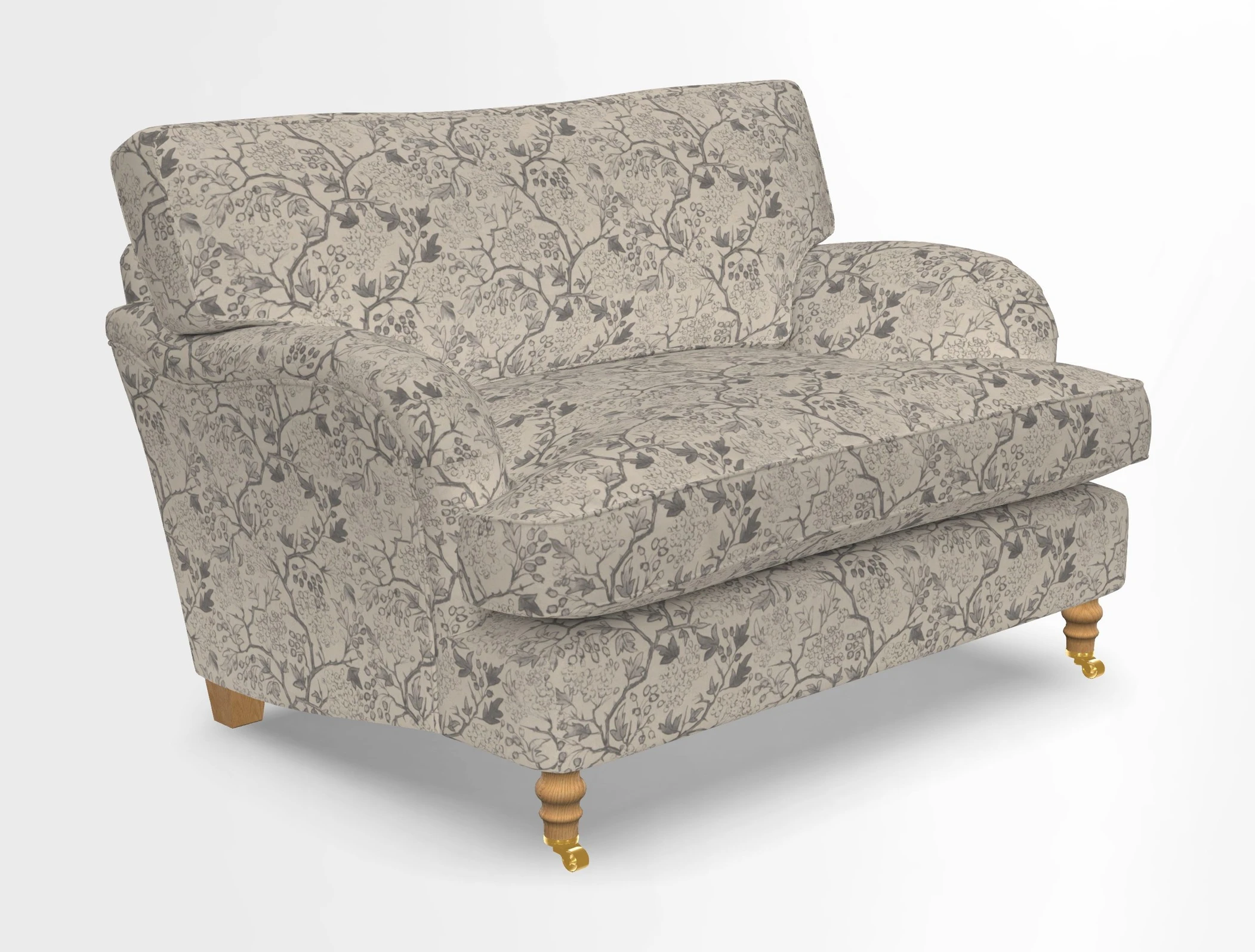 Alwinton snuggler in Lumino Velvet Wine