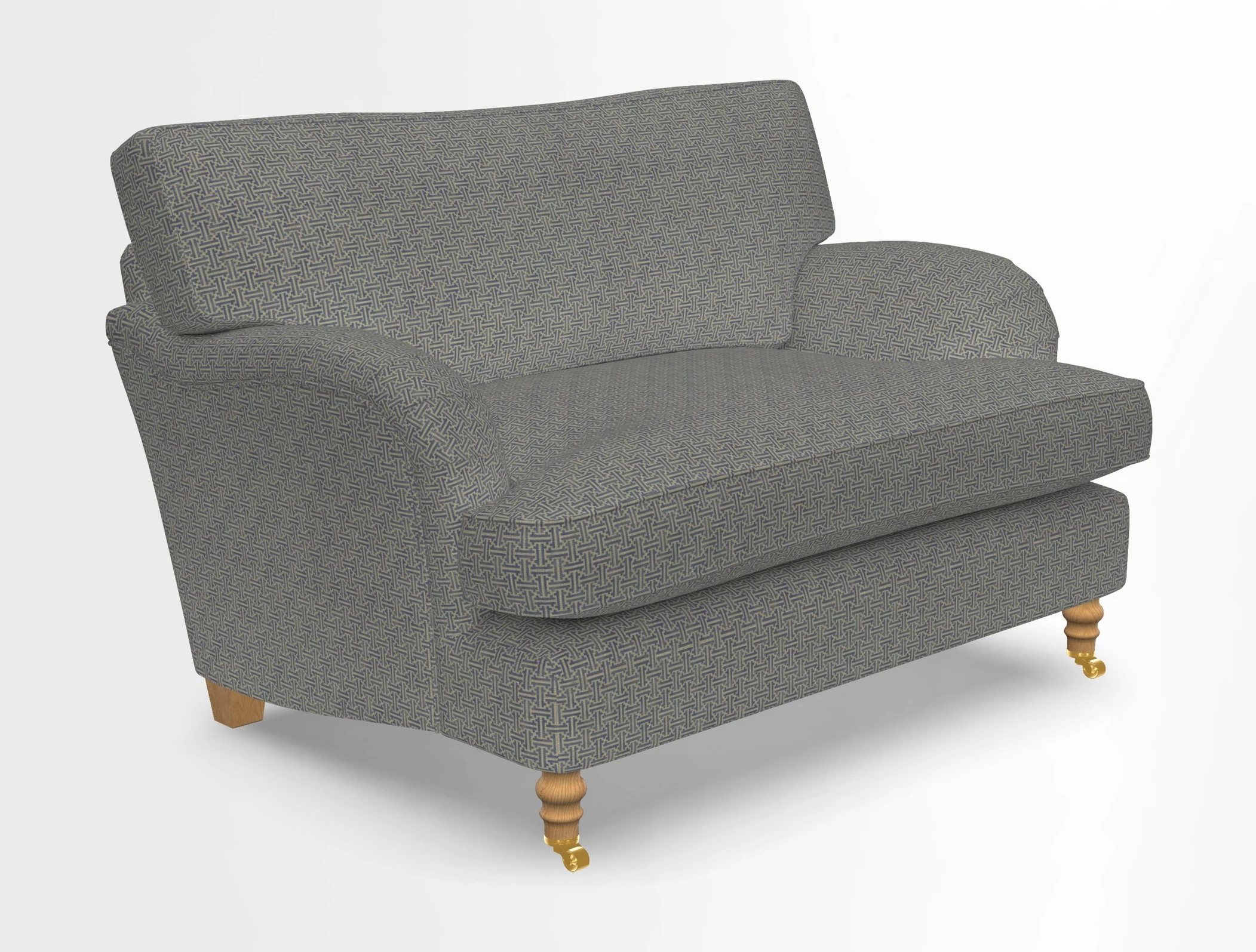Alwinton snuggler in Lumino Velvet Wine