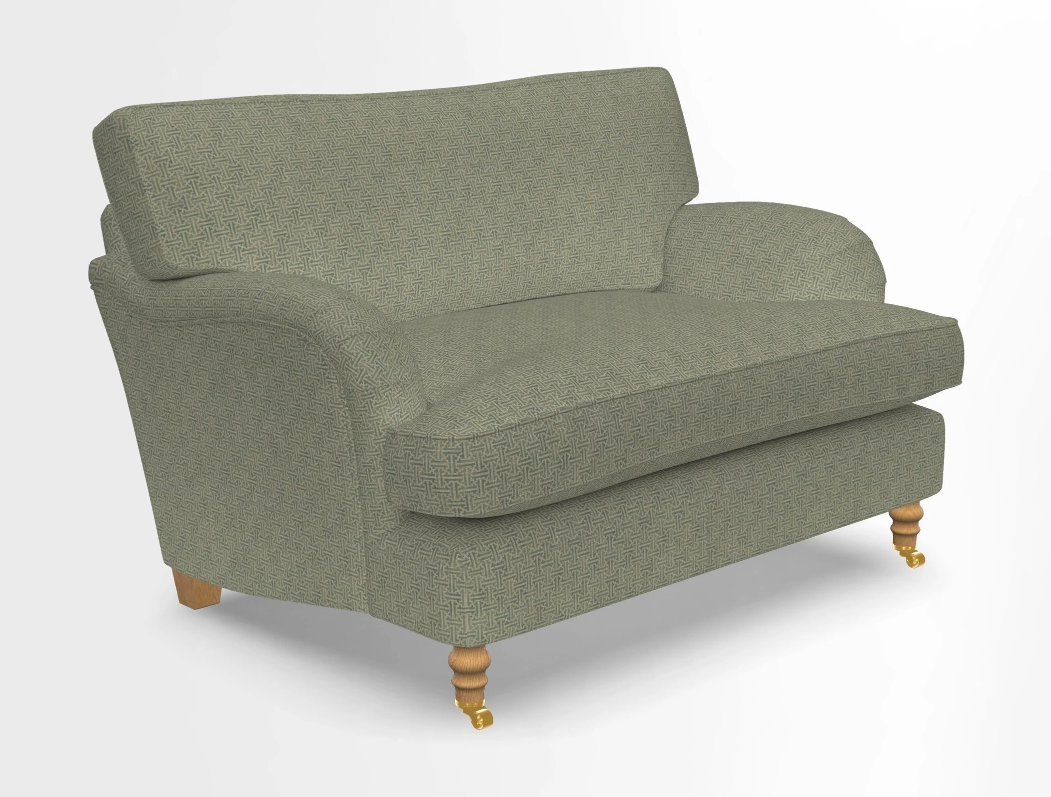 Alwinton snuggler in Lumino Velvet Wine