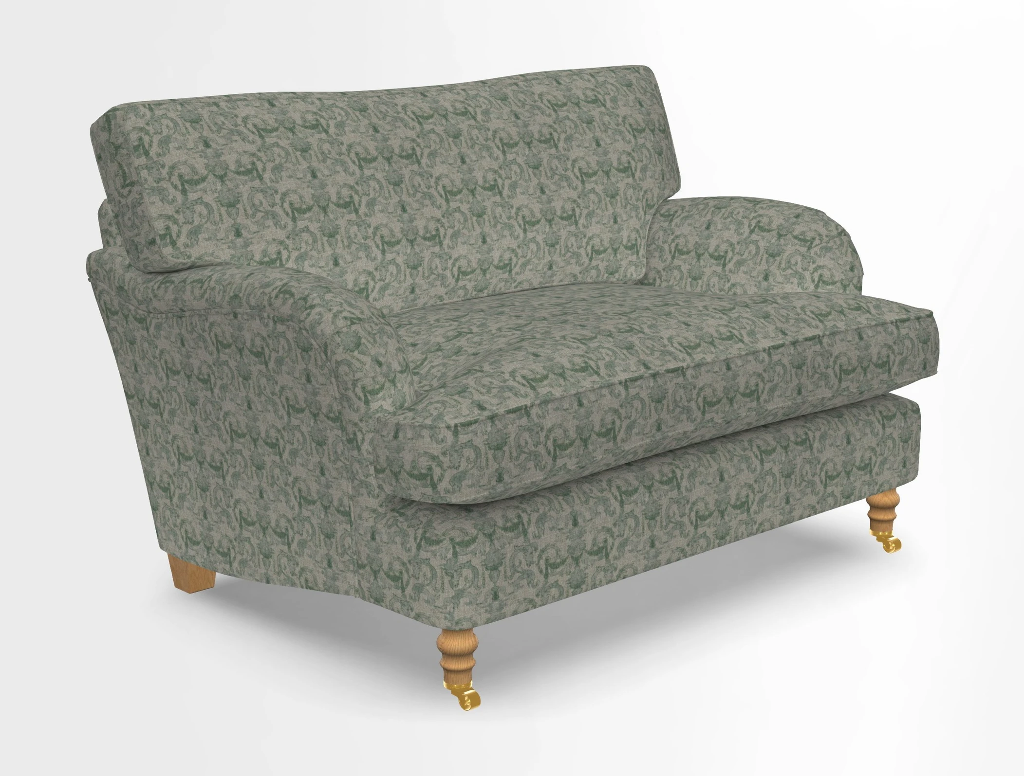 Alwinton snuggler in Lumino Velvet Wine