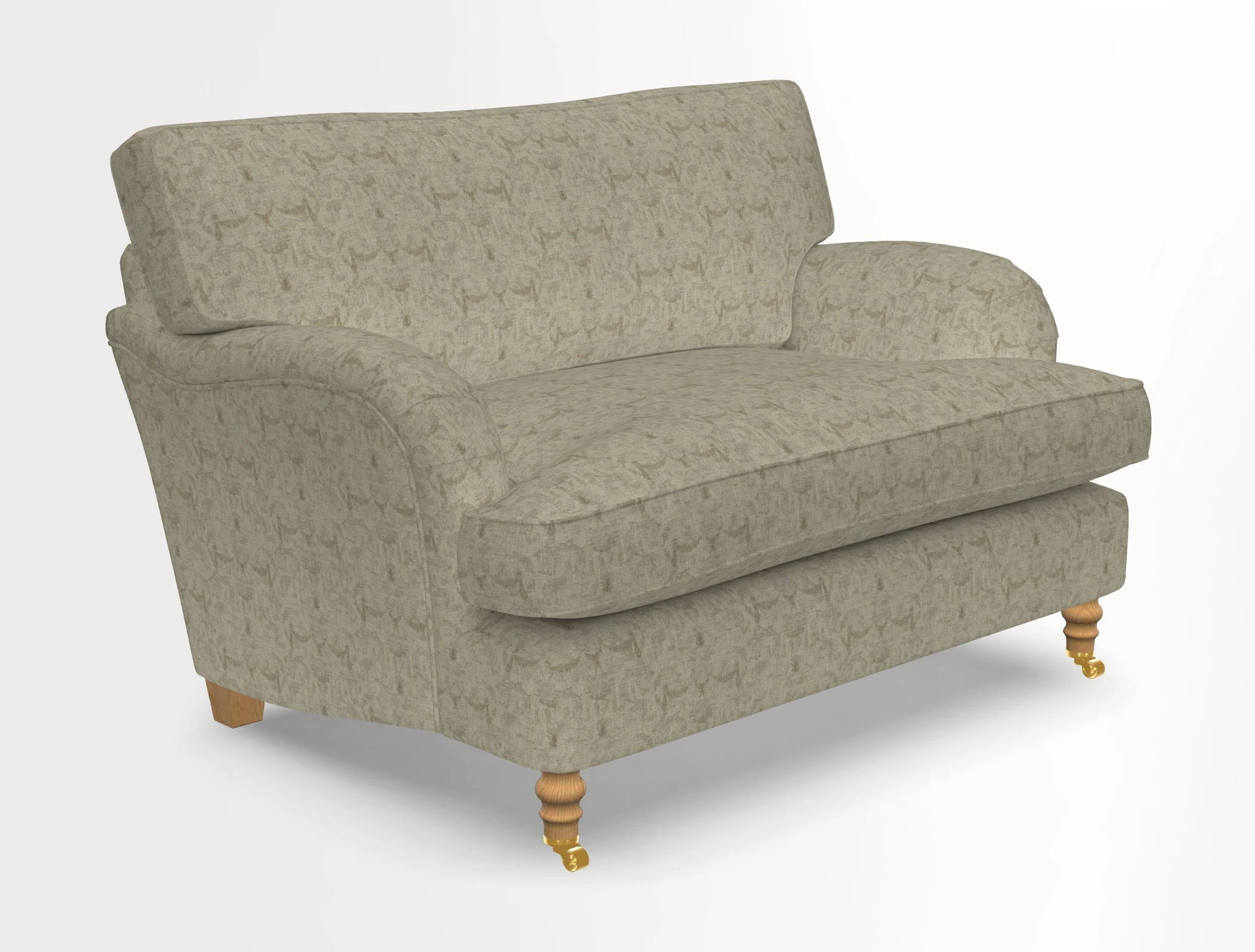 Alwinton snuggler in Lumino Velvet Wine