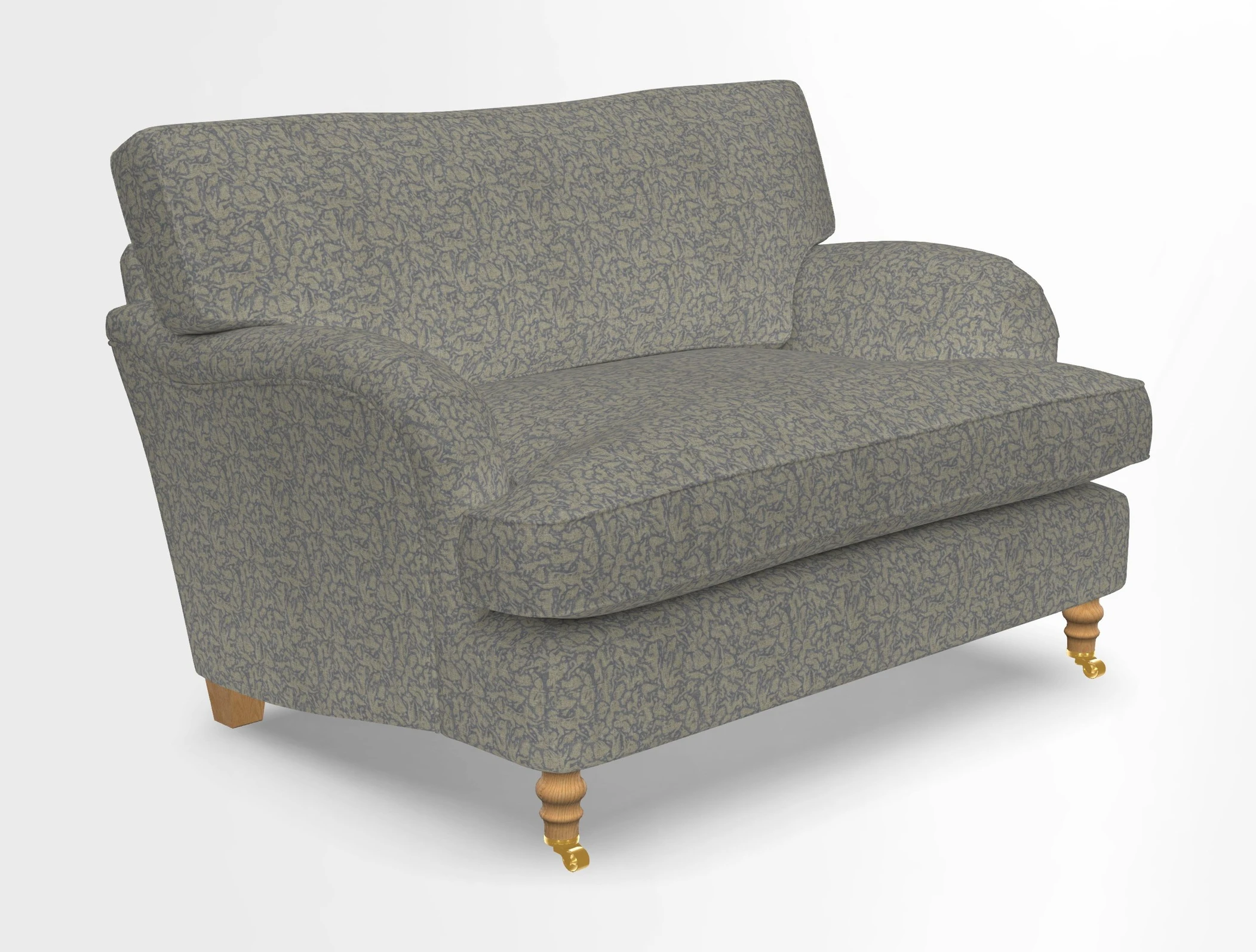 Alwinton snuggler in Lumino Velvet Wine