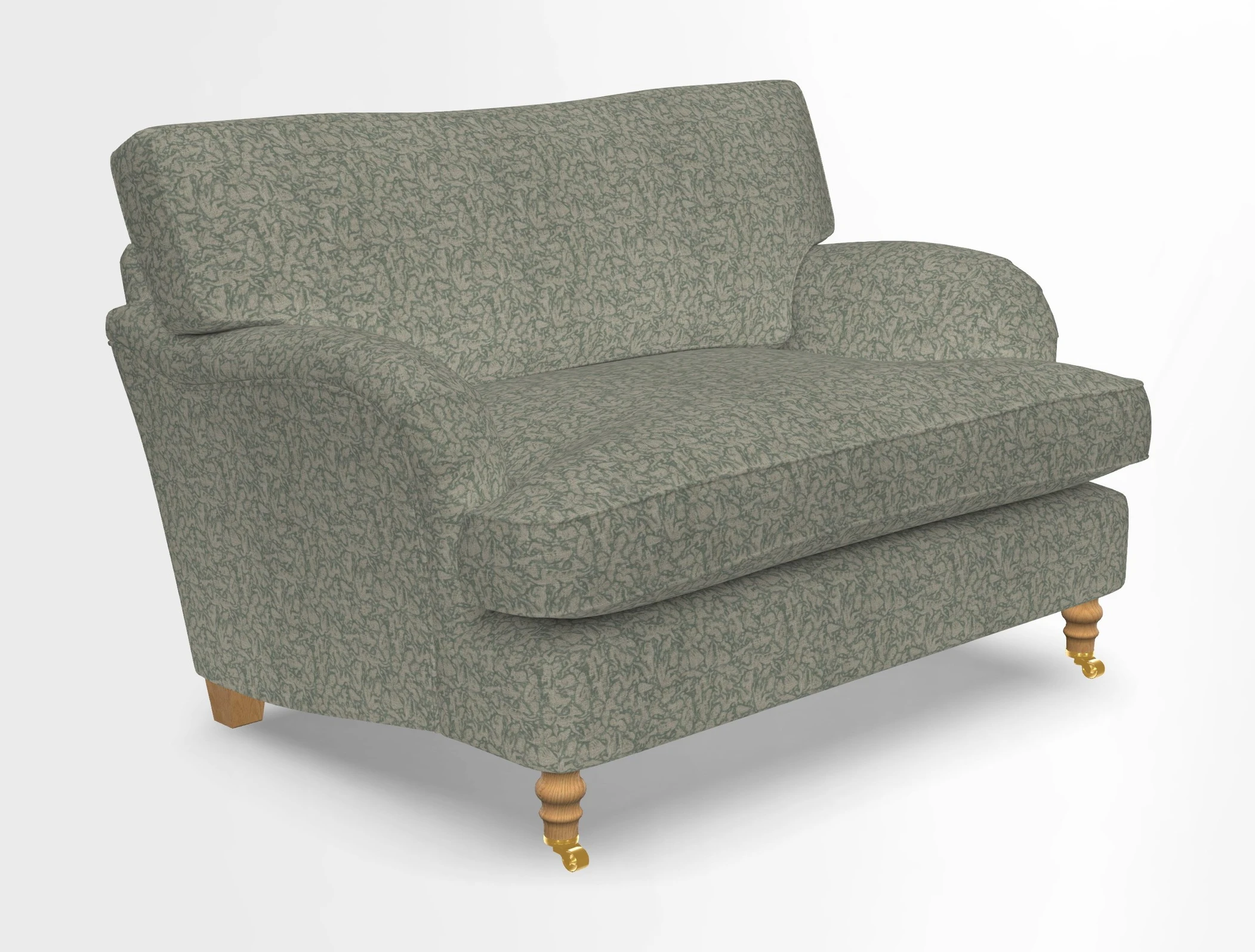 Alwinton snuggler in Lumino Velvet Wine