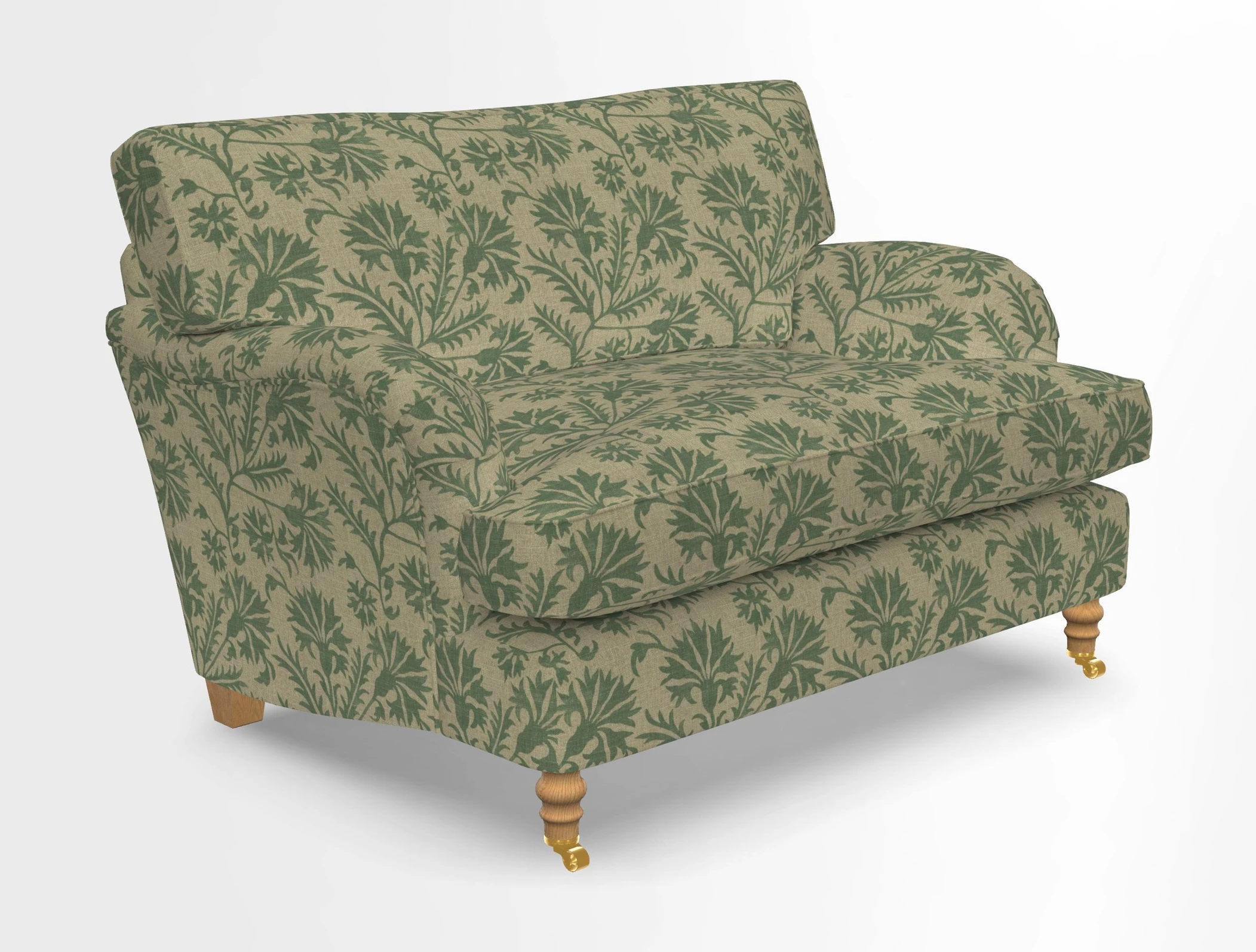 Alwinton snuggler in Lumino Velvet Wine
