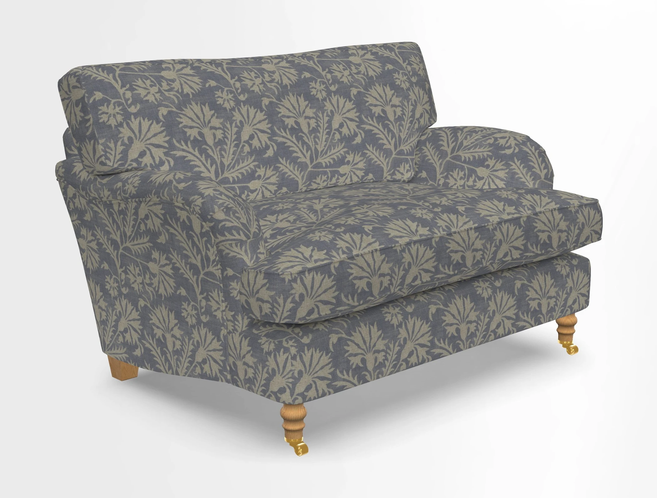 Alwinton snuggler in Lumino Velvet Wine