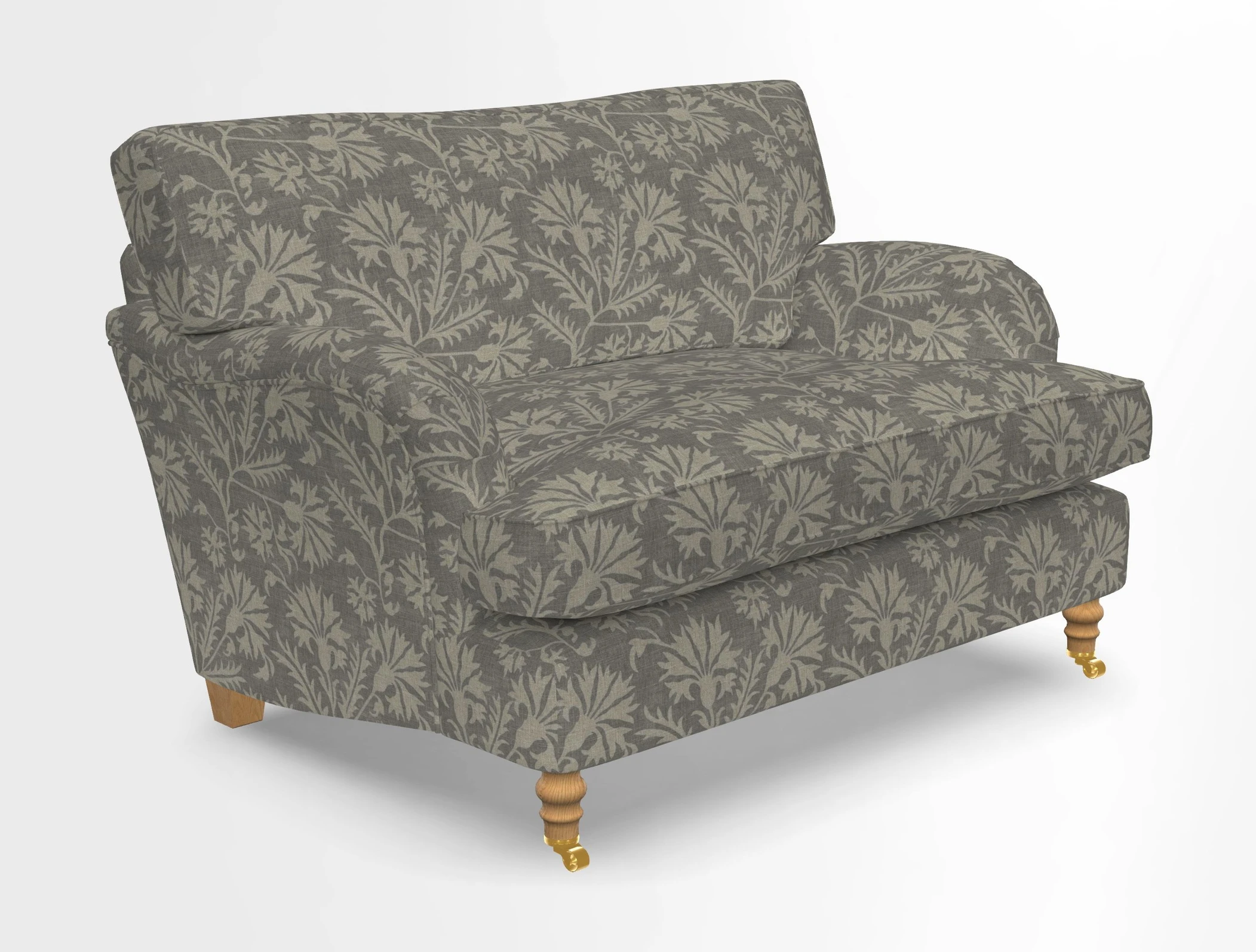 Alwinton snuggler in Lumino Velvet Wine