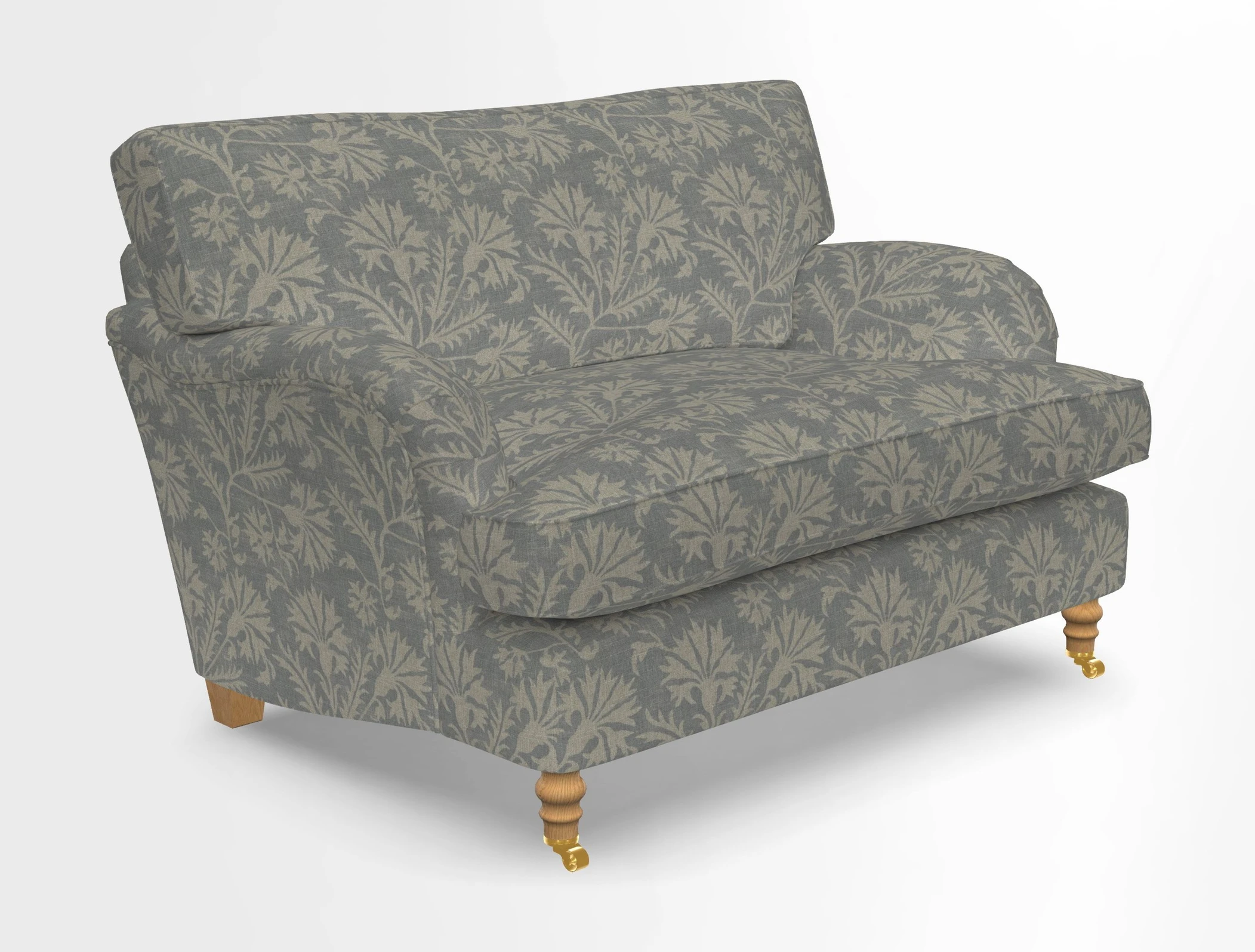 Alwinton snuggler in Lumino Velvet Wine