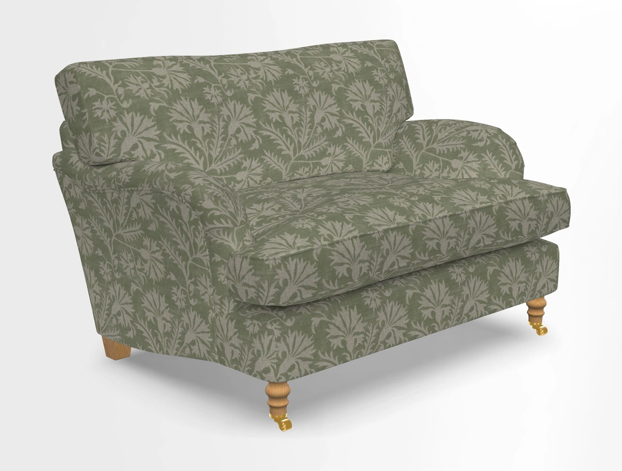 Alwinton snuggler in Lumino Velvet Wine