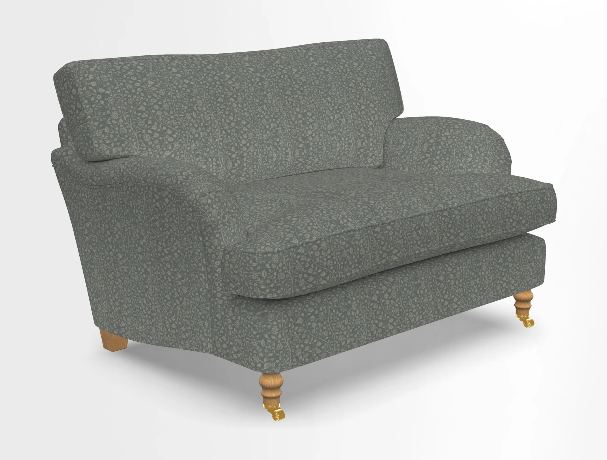 Alwinton snuggler in Lumino Velvet Wine