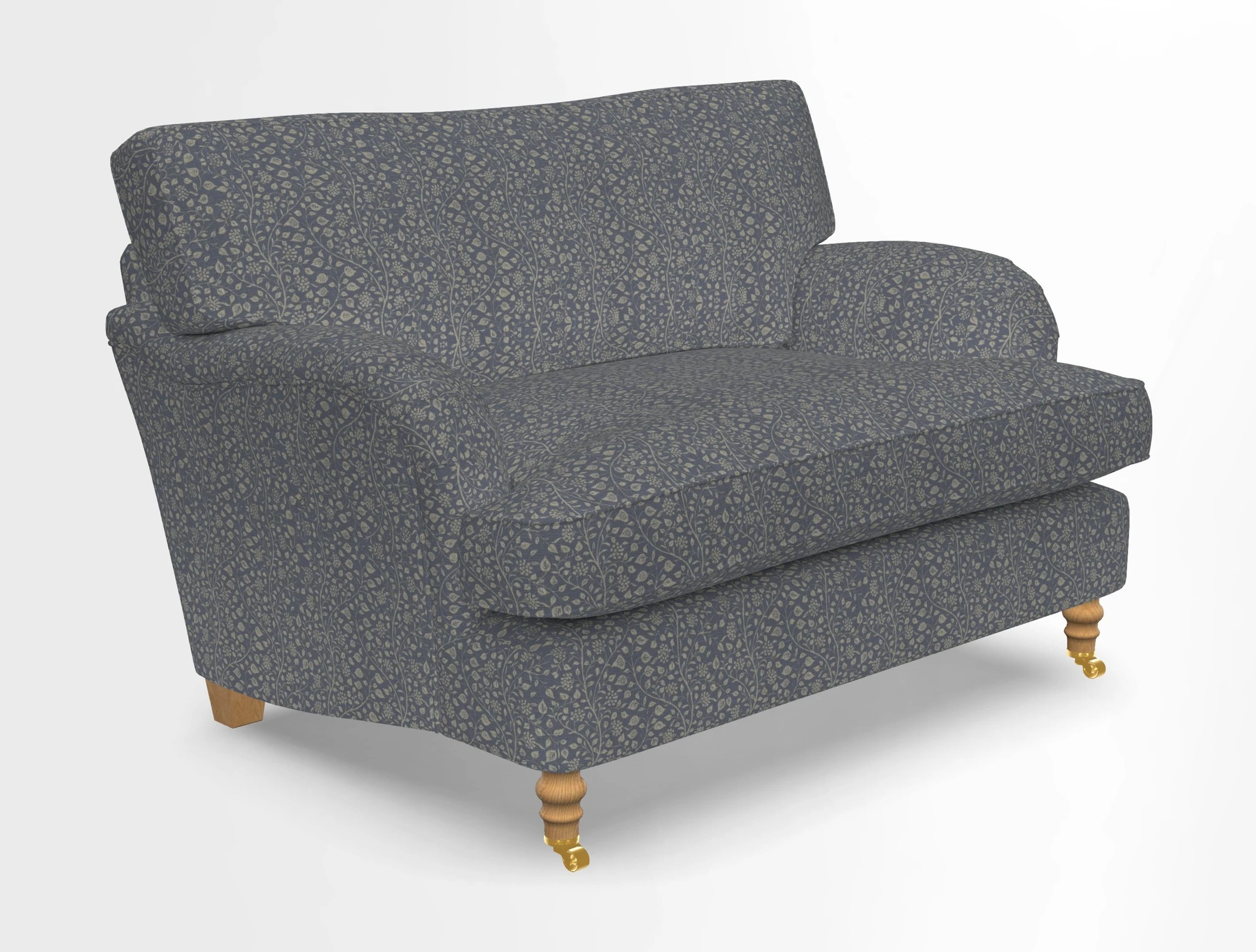 Alwinton snuggler in Lumino Velvet Wine