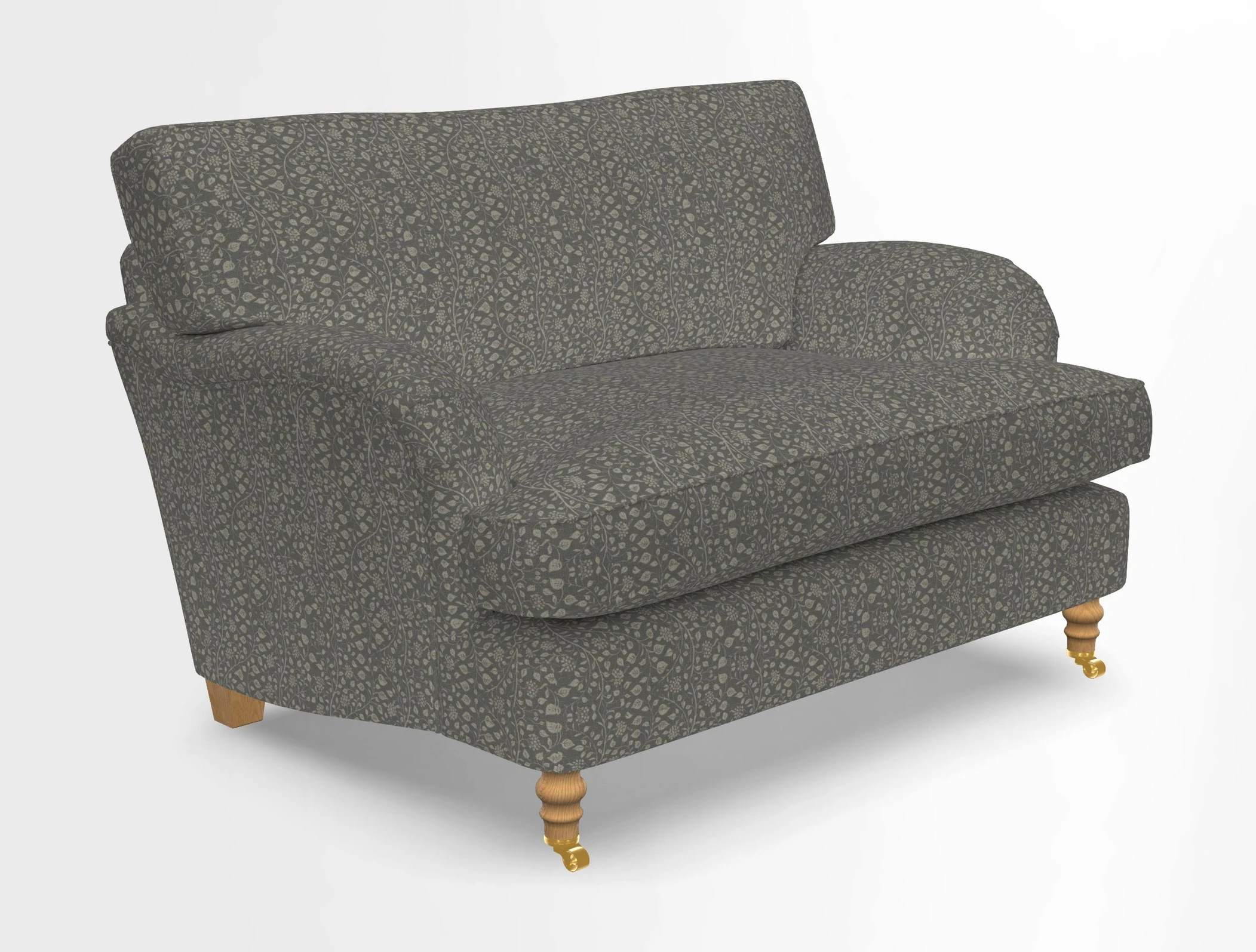 Alwinton snuggler in Lumino Velvet Wine