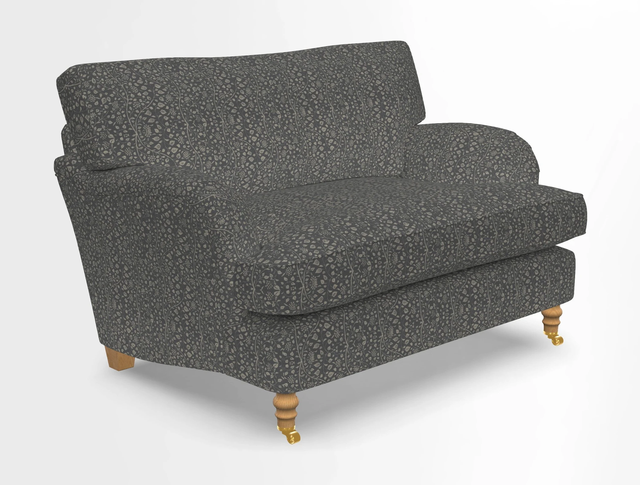 Alwinton snuggler in Lumino Velvet Wine