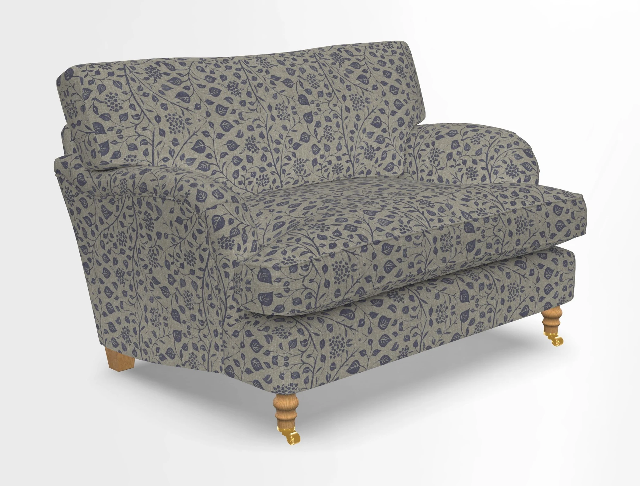 Alwinton snuggler in Lumino Velvet Wine